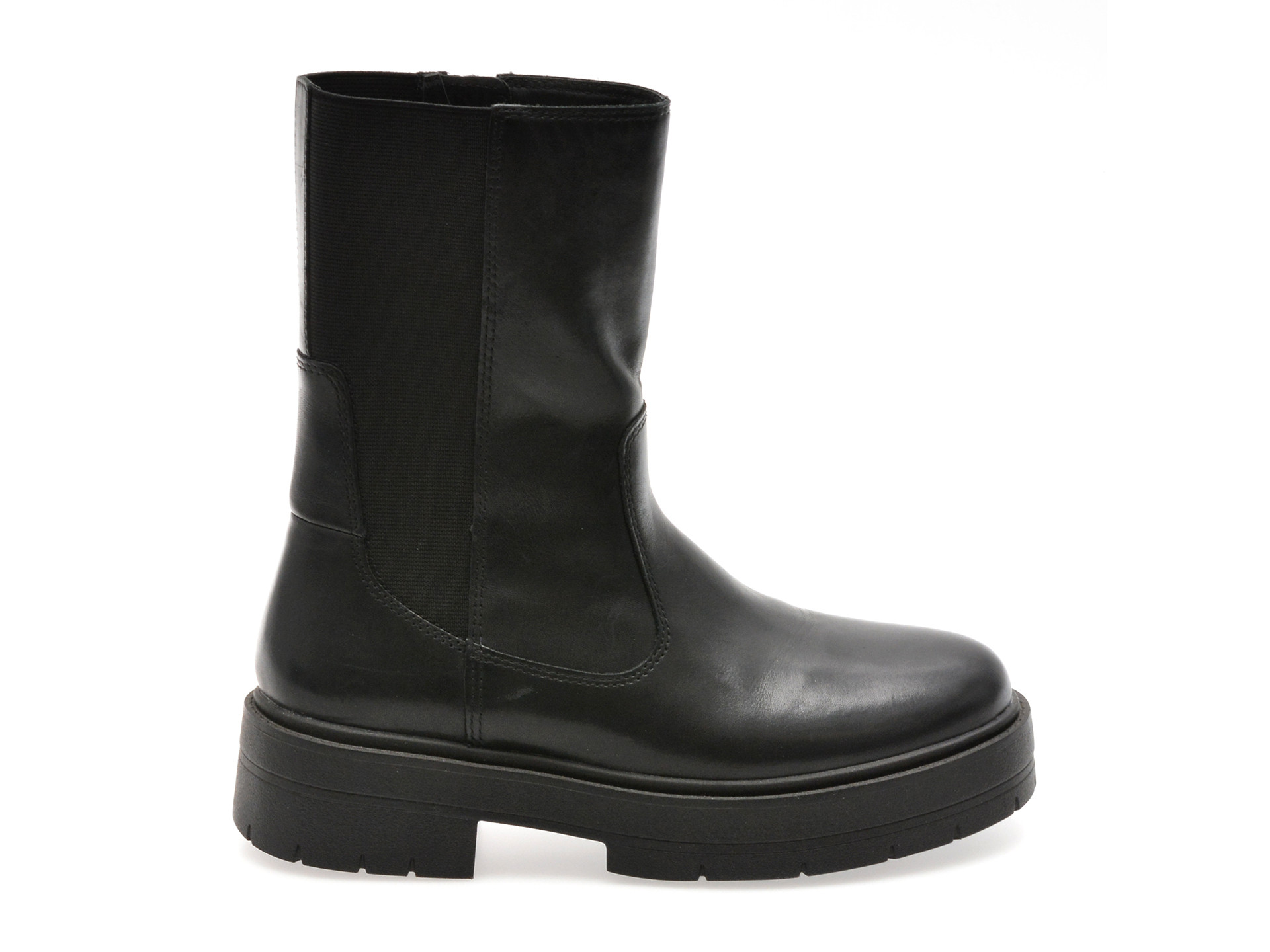 Ghete GEOX negre, D36VDK, din piele naturala