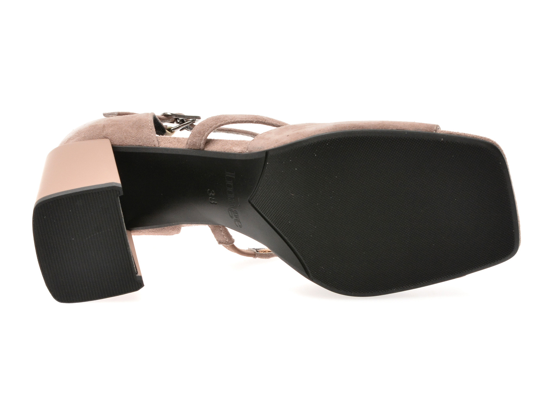 Sandale IMAGE maro, K655, din piele intoarsa