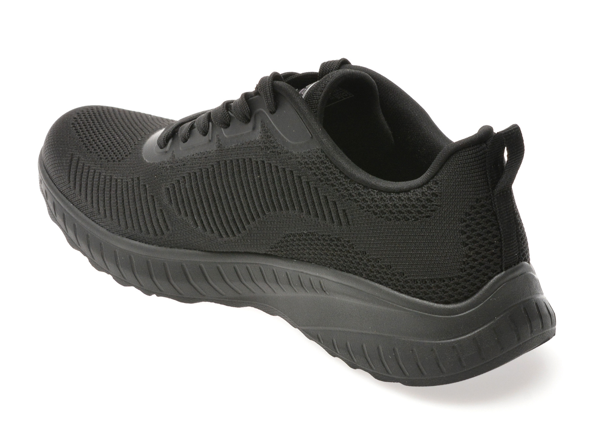 Pantofi sport SKECHERS negri, BOBS SQUAD CHAOS, din material textil