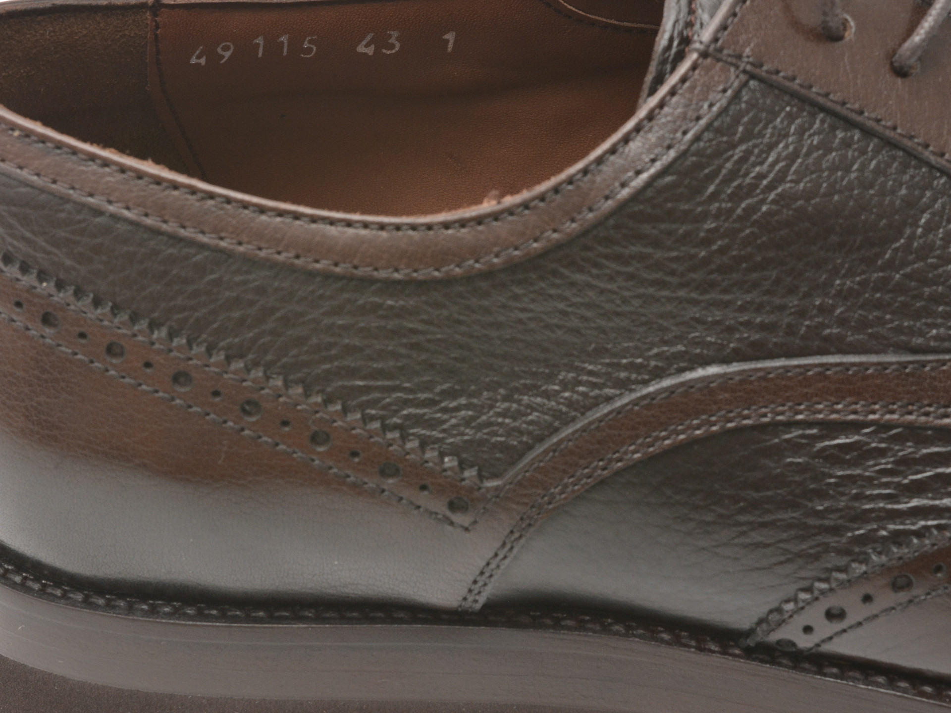 Pantofi eleganti LE COLONEL maro, 49115, din piele naturala