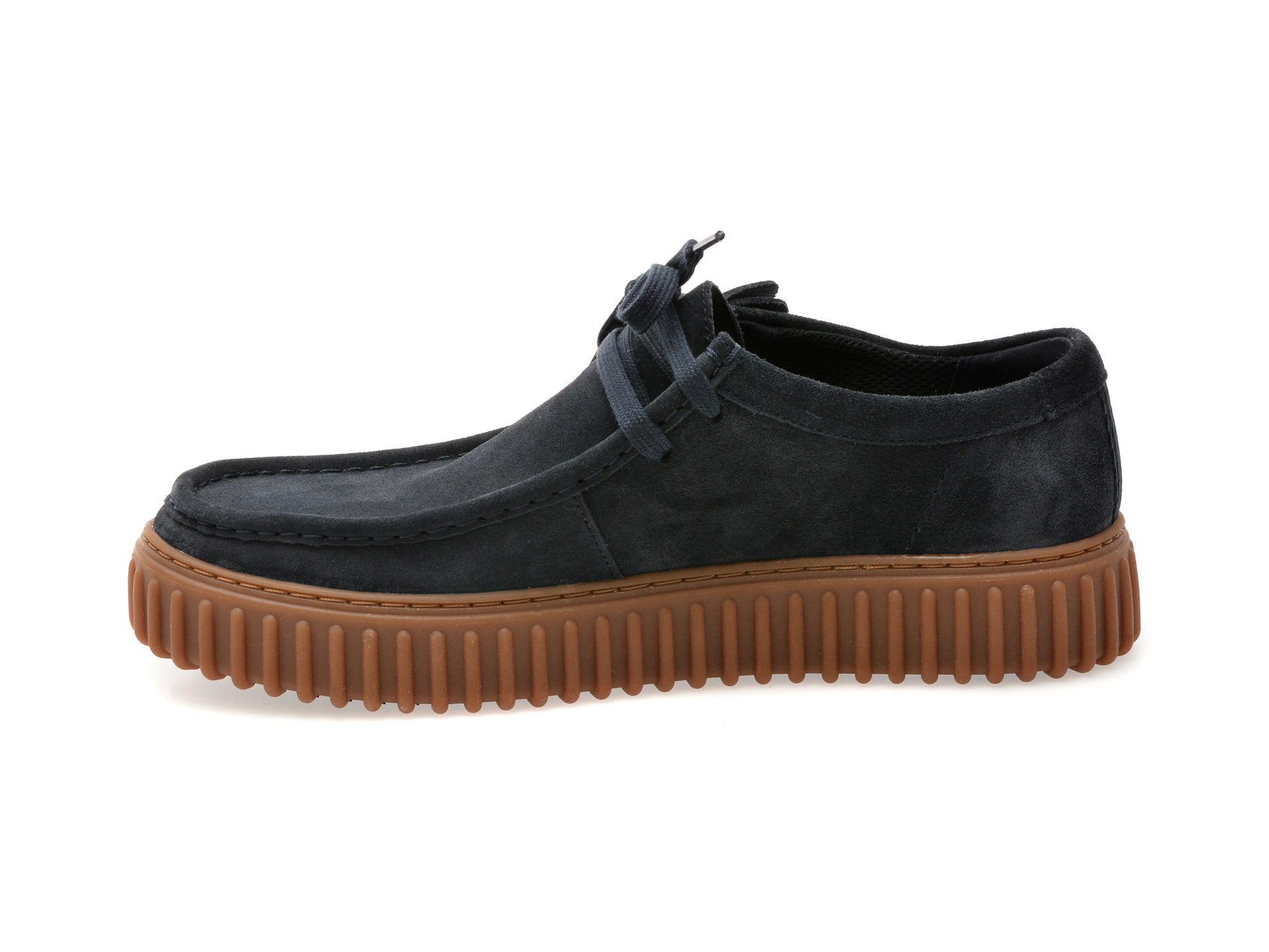 Mocasini CLARKS bleumarin, TORHILL LO, din piele intoarsa