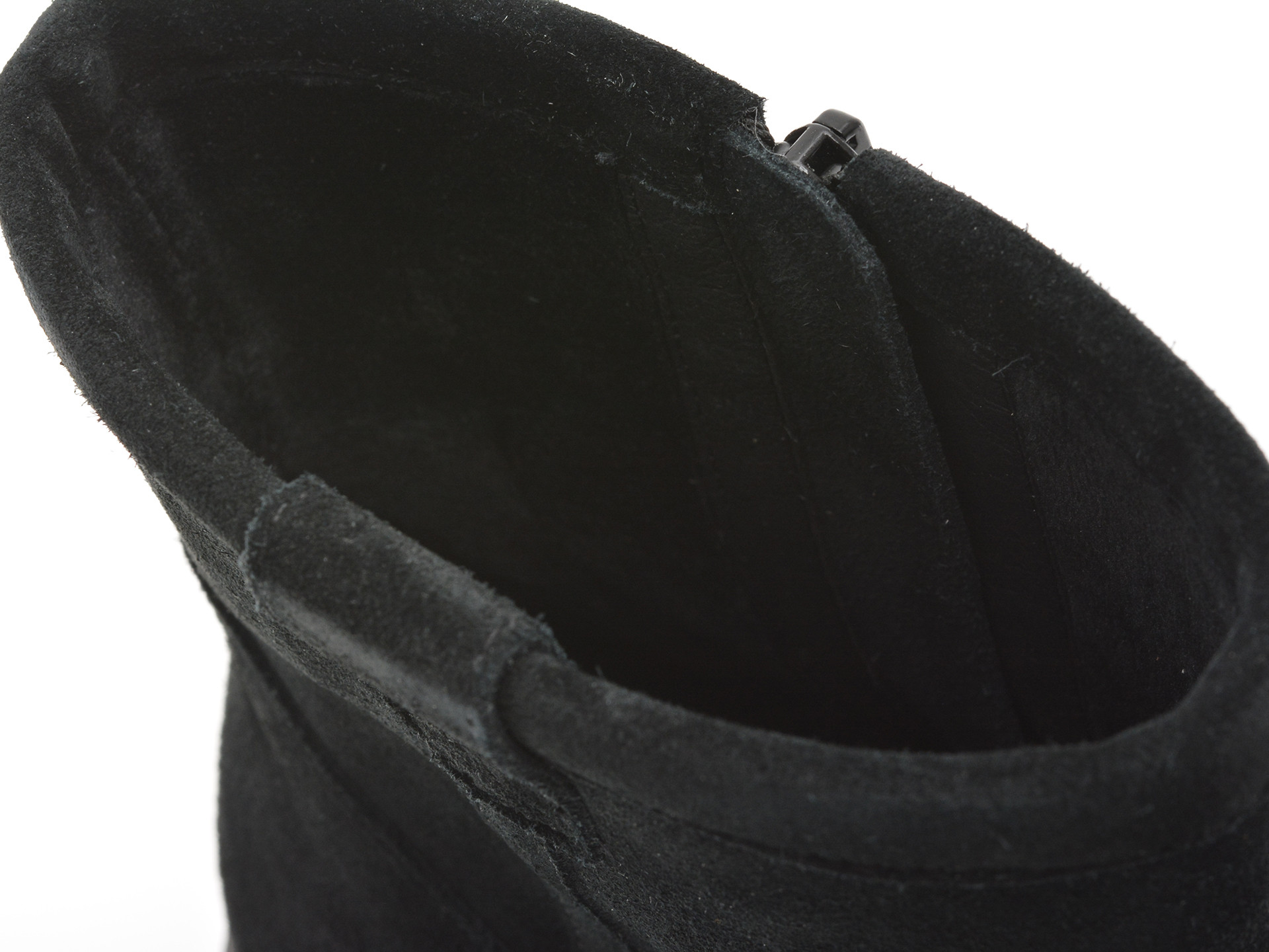 Ghete GEOX negre, D565MA, din piele intoarsa