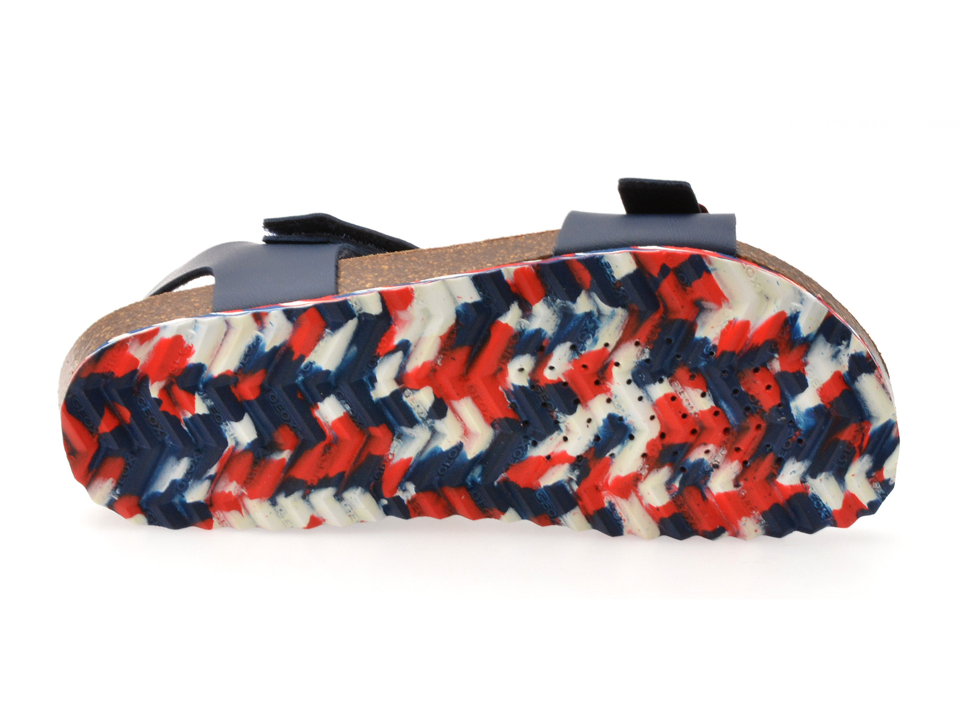 Sandale GEOX bleumarin, J028LB, din piele ecologica