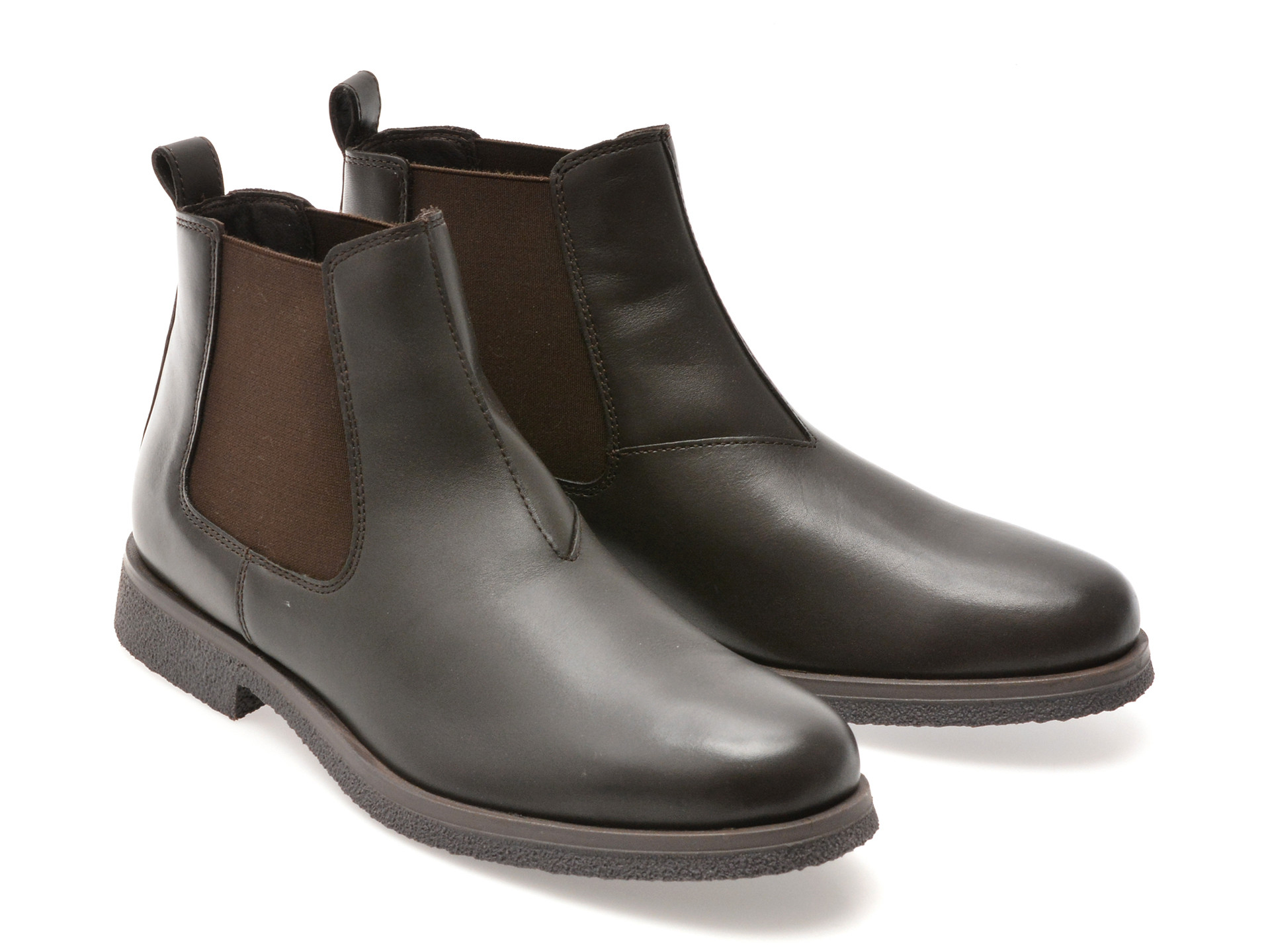 Ghete GEOX maro, U2658A, din piele naturala