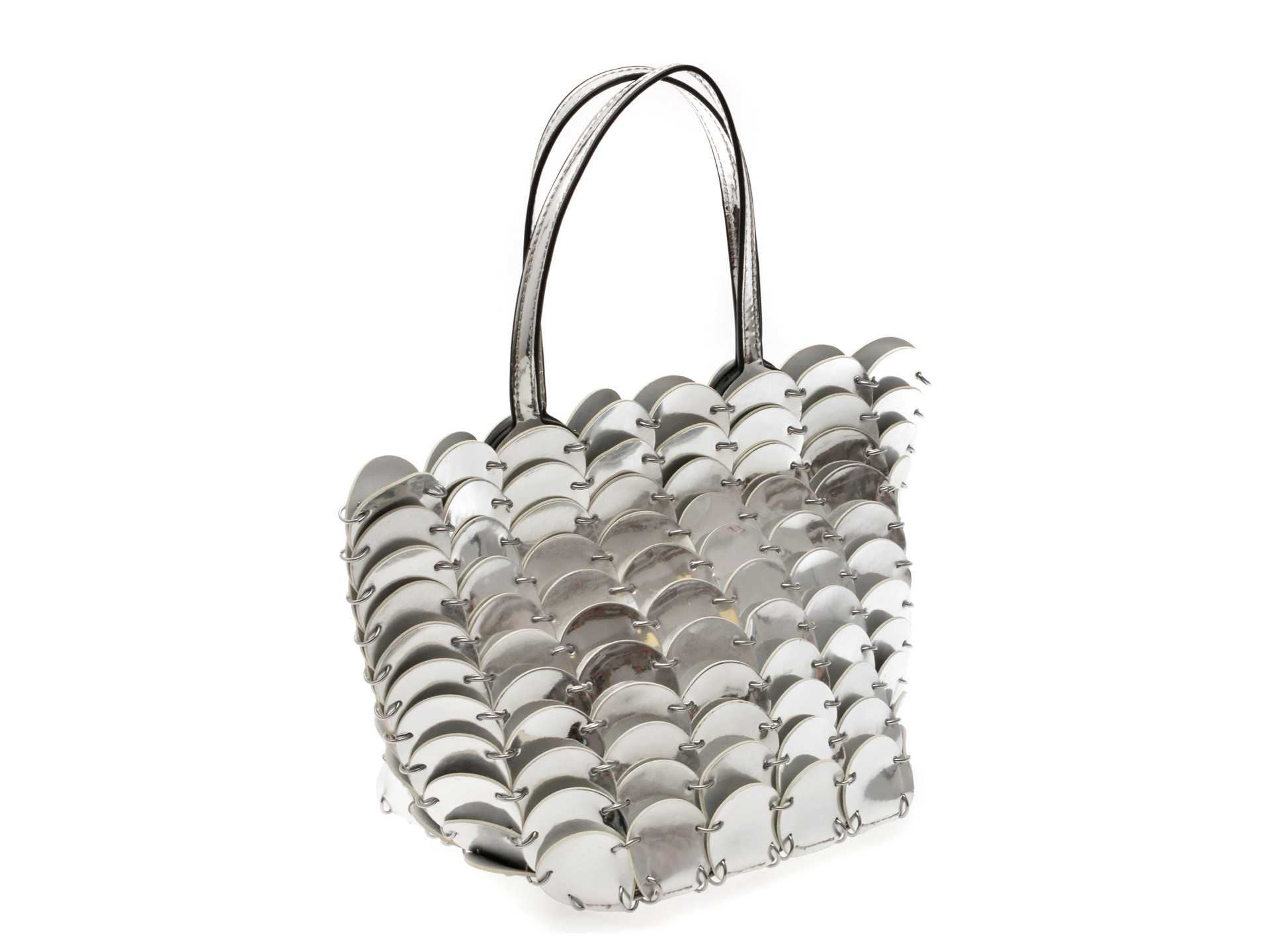 Geanta EPICA argintie, 354, din piele ecologica