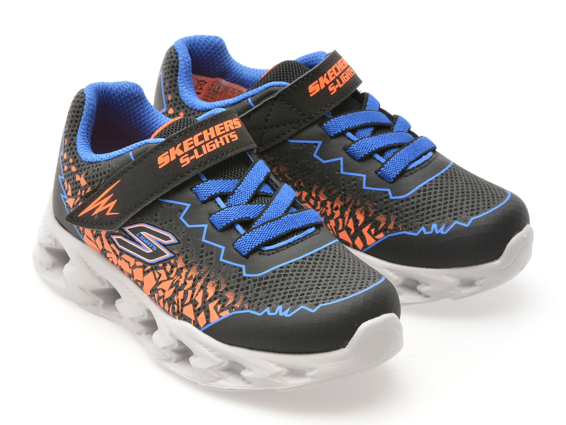 Pantofi sport SKECHERS negri, VORTEX 2.0, din piele ecologica