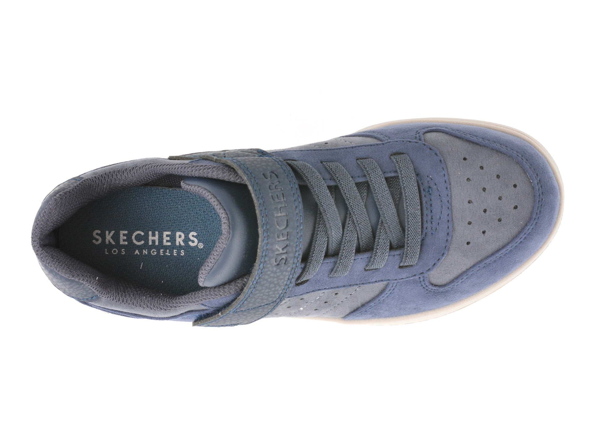 Pantofi sport SKECHERS bleumarin, QUICK STREET, din material textil