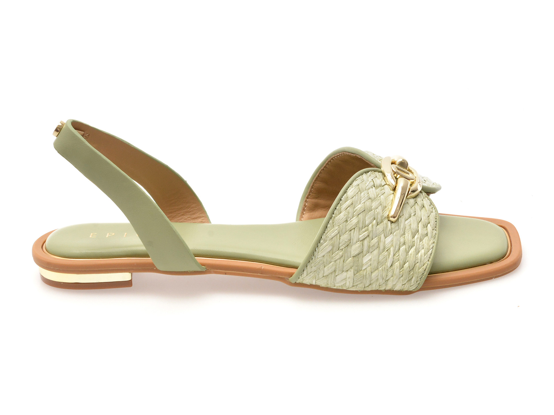 Sandale EPICA verzi, 82951, din piele ecologica