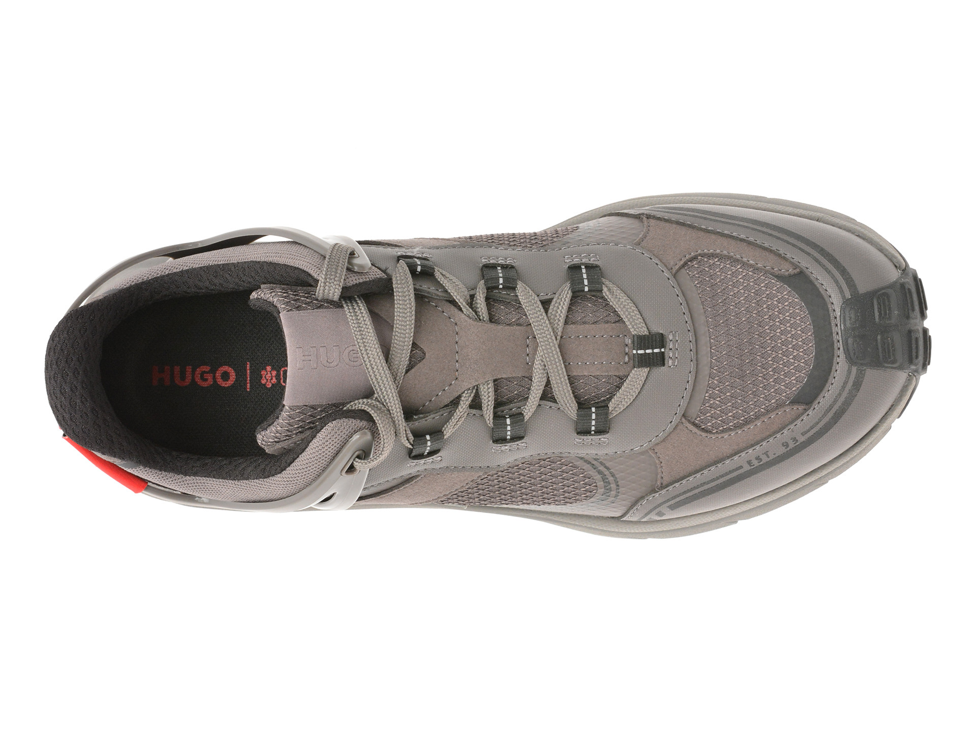 Pantofi sport HUGO gri, 8581, din material textil