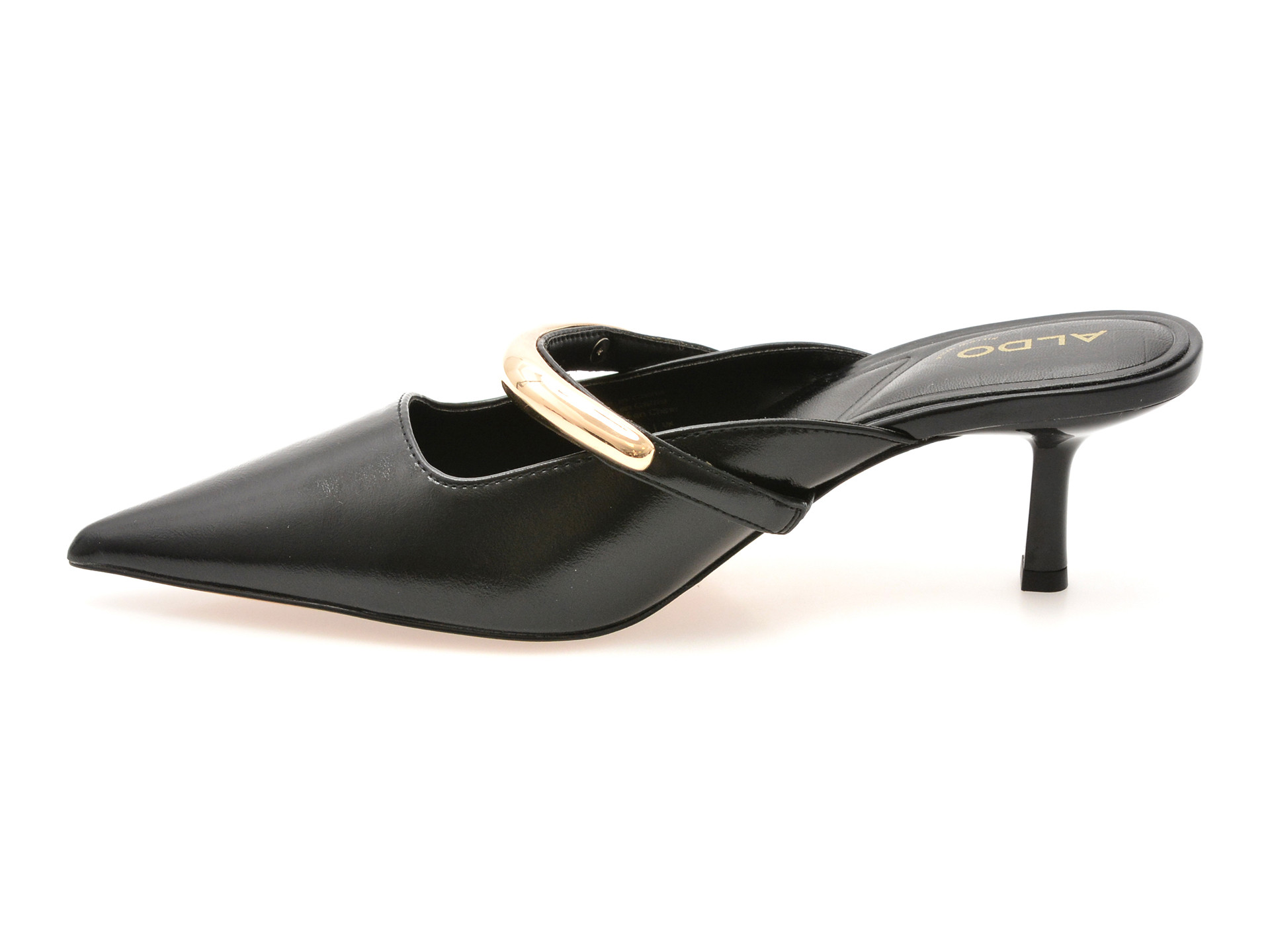 Papuci eleganti ALDO negri, KAILIDDA 001, din piele ecologica