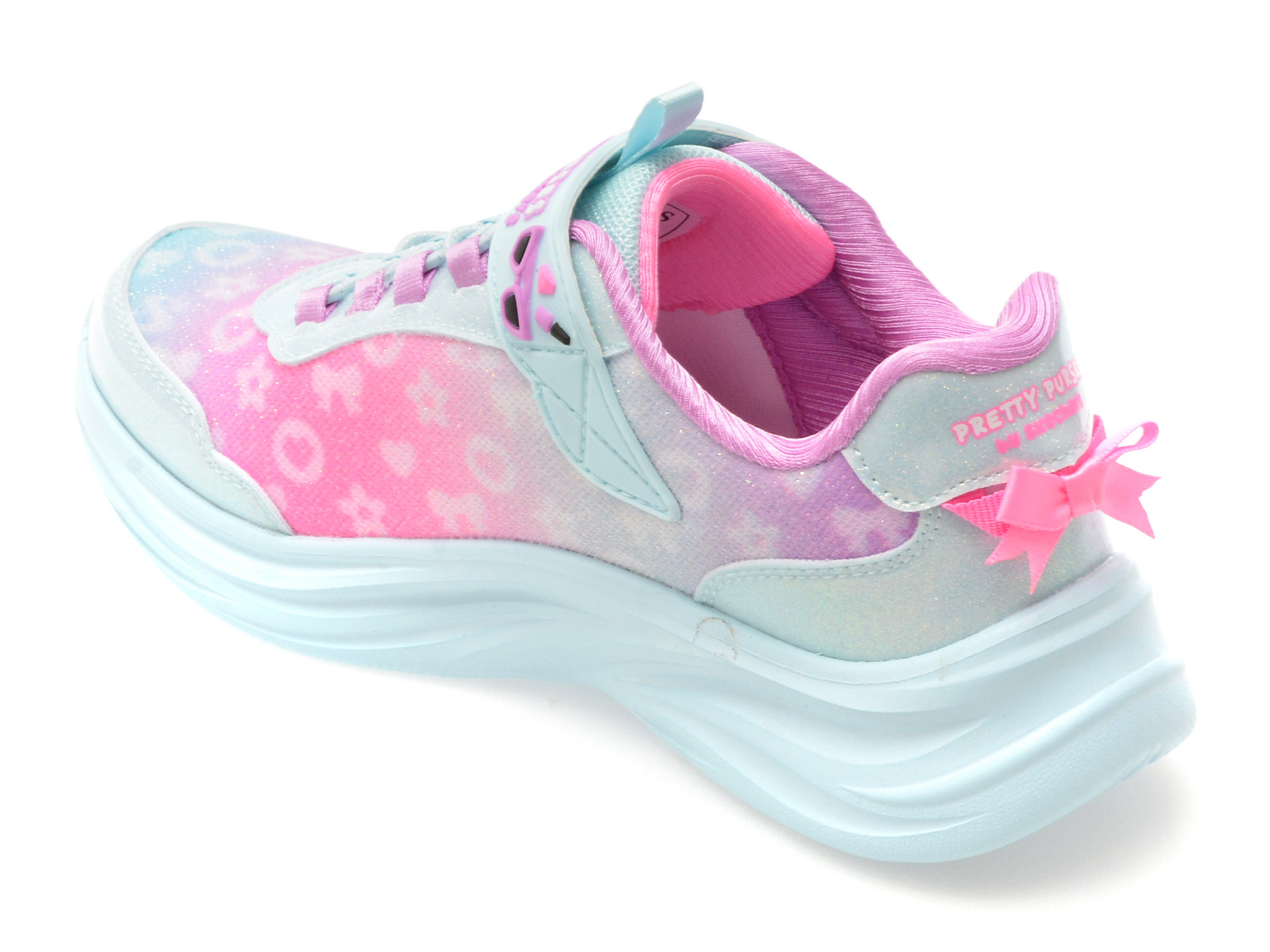 Pantofi sport SKECHERS albastri, POWER JAMS 2.0, din material textil