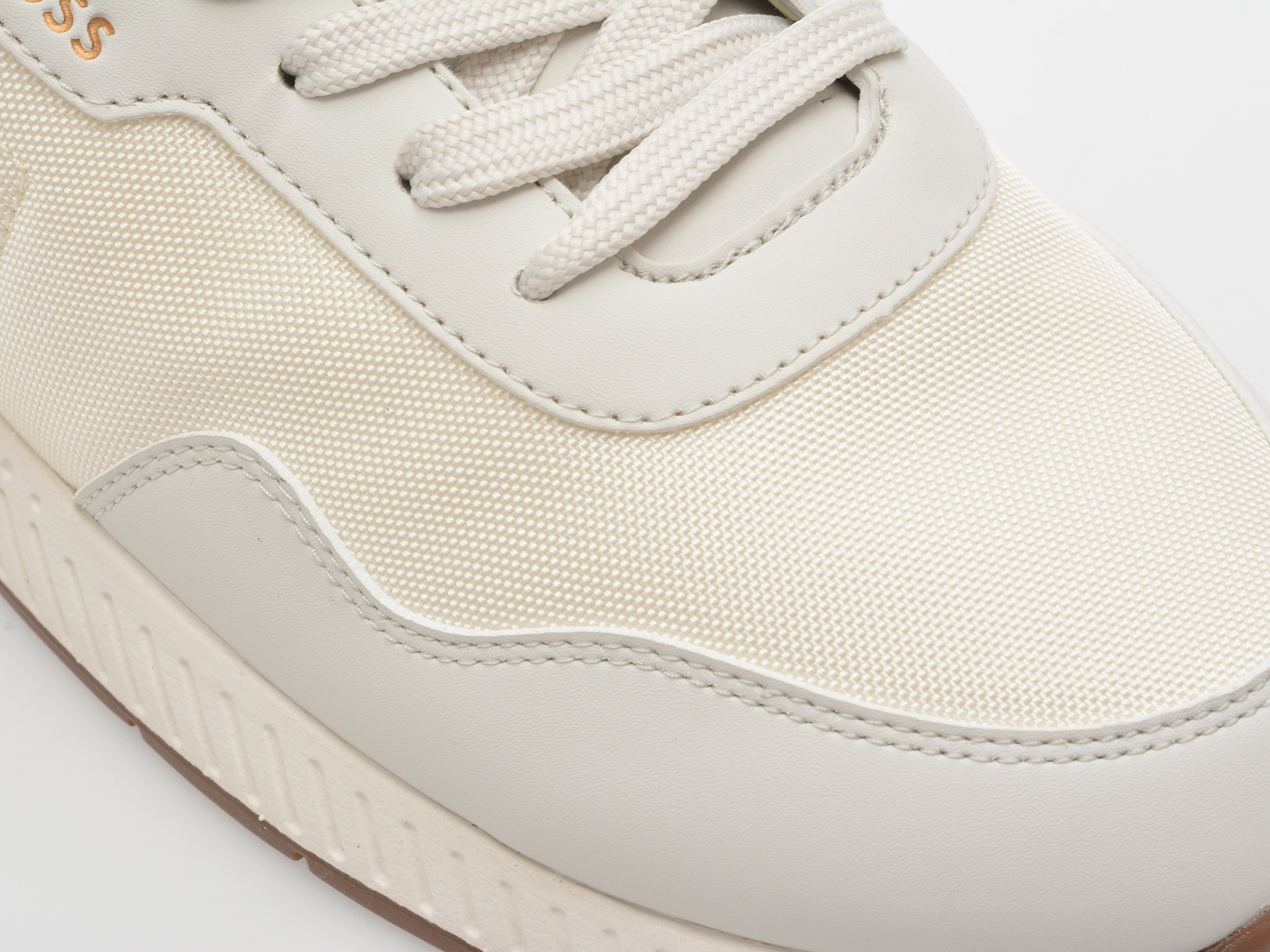 Pantofi sport BOSS albi, 6481, din material textil