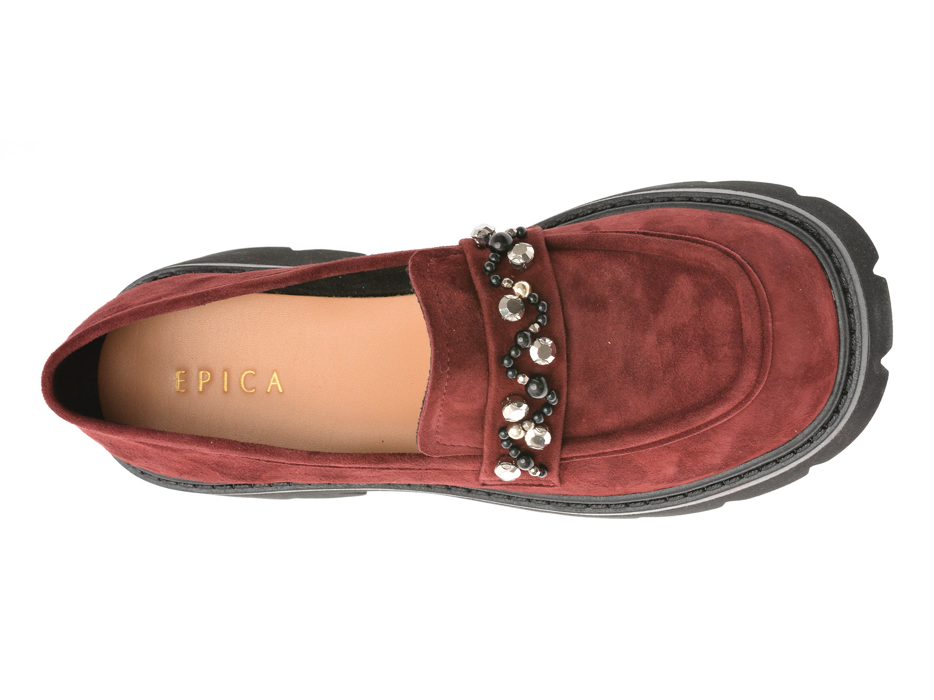 Mocasini EPICA visinii, P481, din piele intoarsa