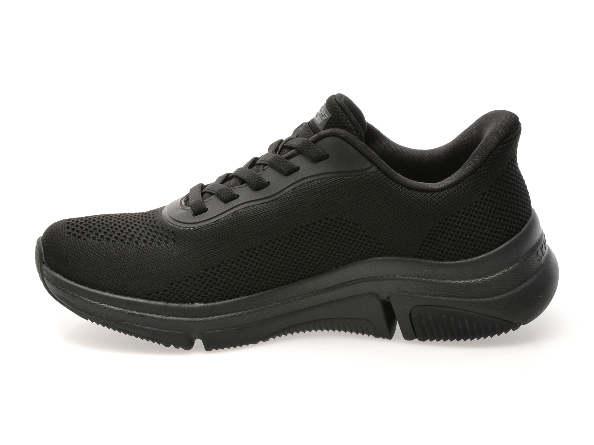 Pantofi sport SKECHERS negri, BOBS SPARROW FLEX, din material textil