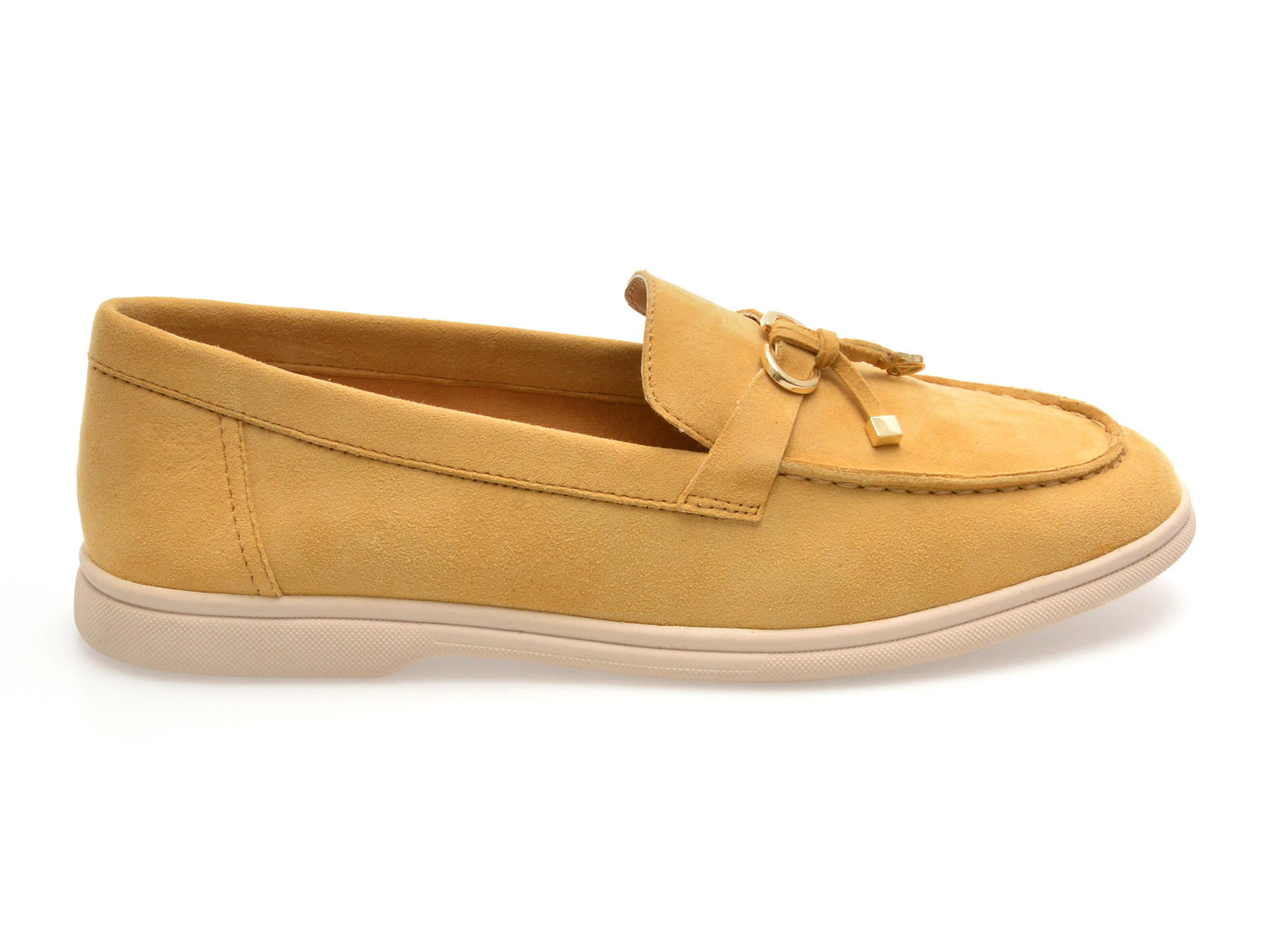 Mocasini ALDO galbeni, CRERAS-IN 750, din piele intoarsa