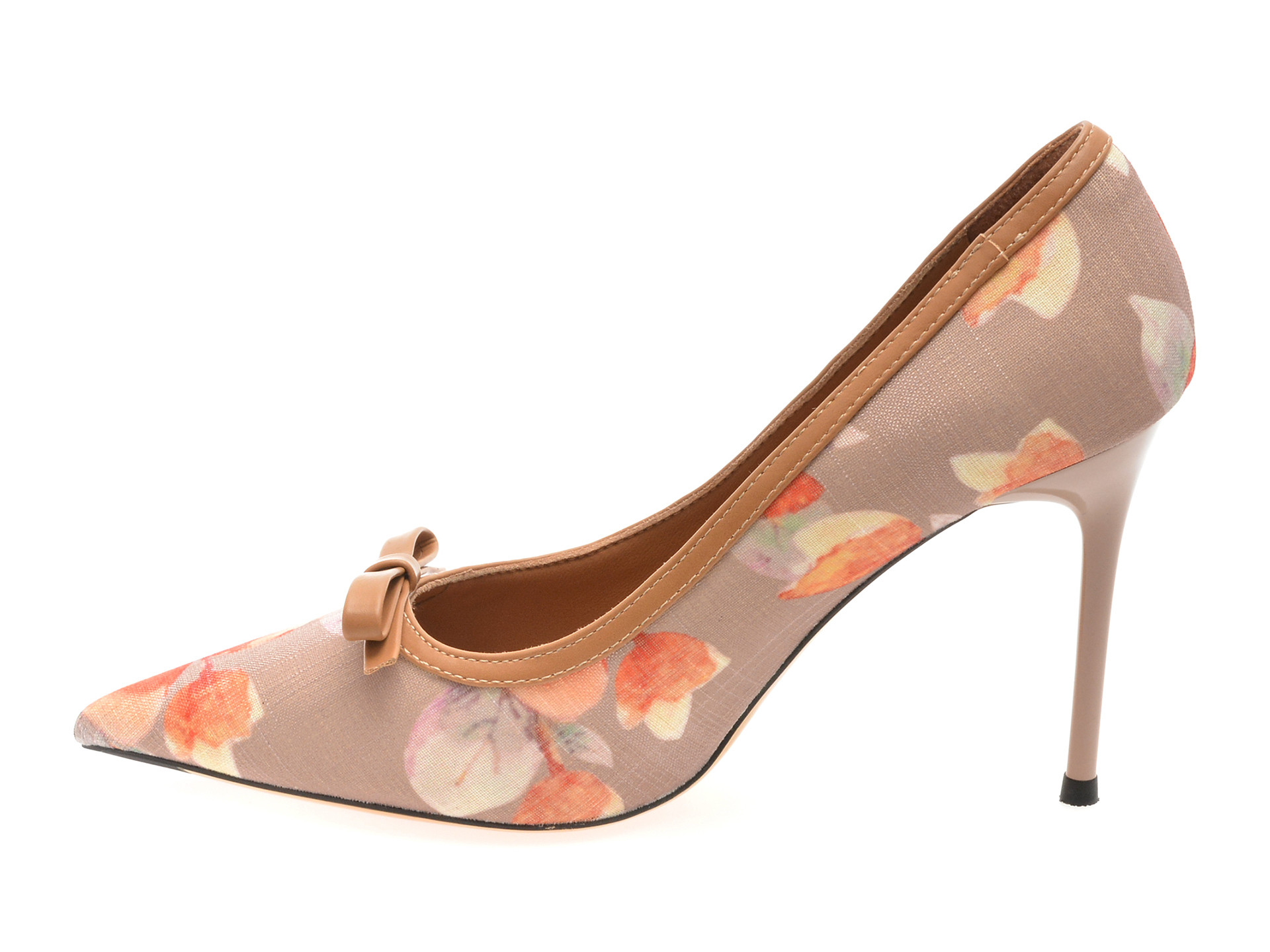 Pantofi eleganti EPICA maro, A2273, din material textil