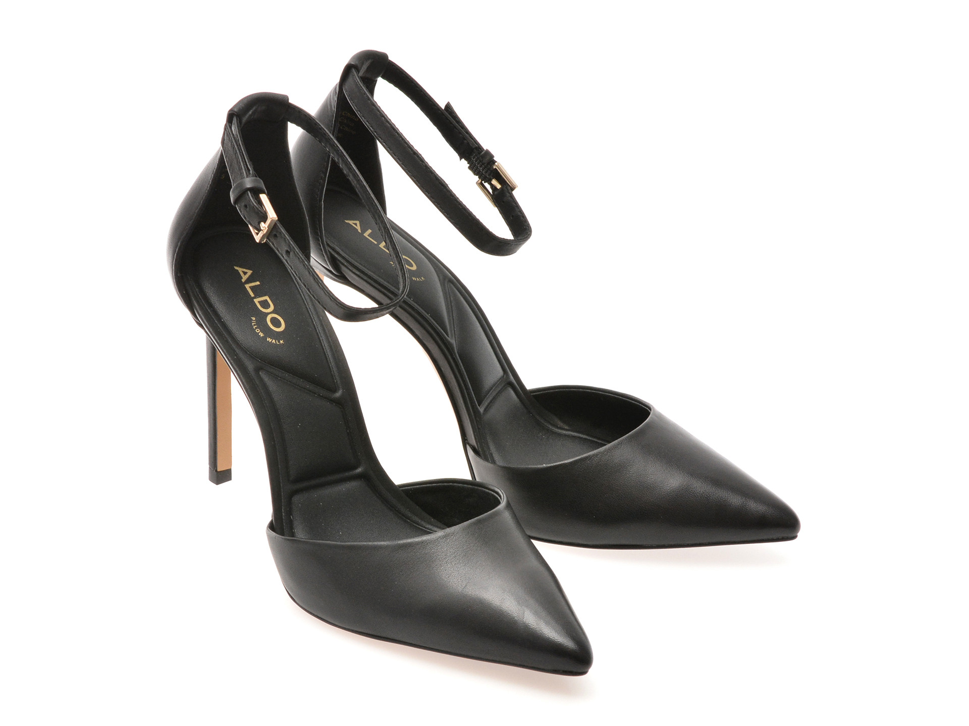 Pantofi eleganti ALDO negri, DERPERLA 007, din piele naturala