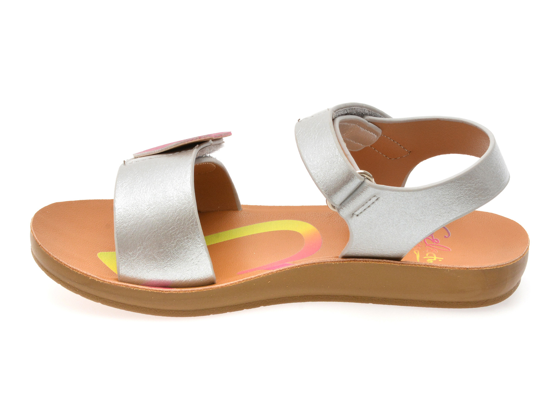 Sandale SELECTION KIDS argintii, 82948, din piele ecologica