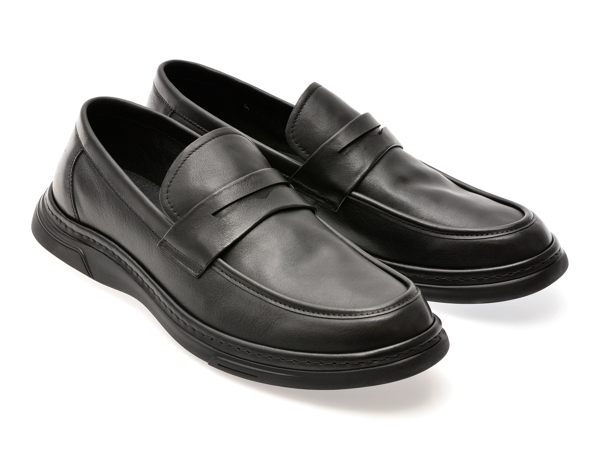 Mocasini EPICA negri, 3081, din piele naturala