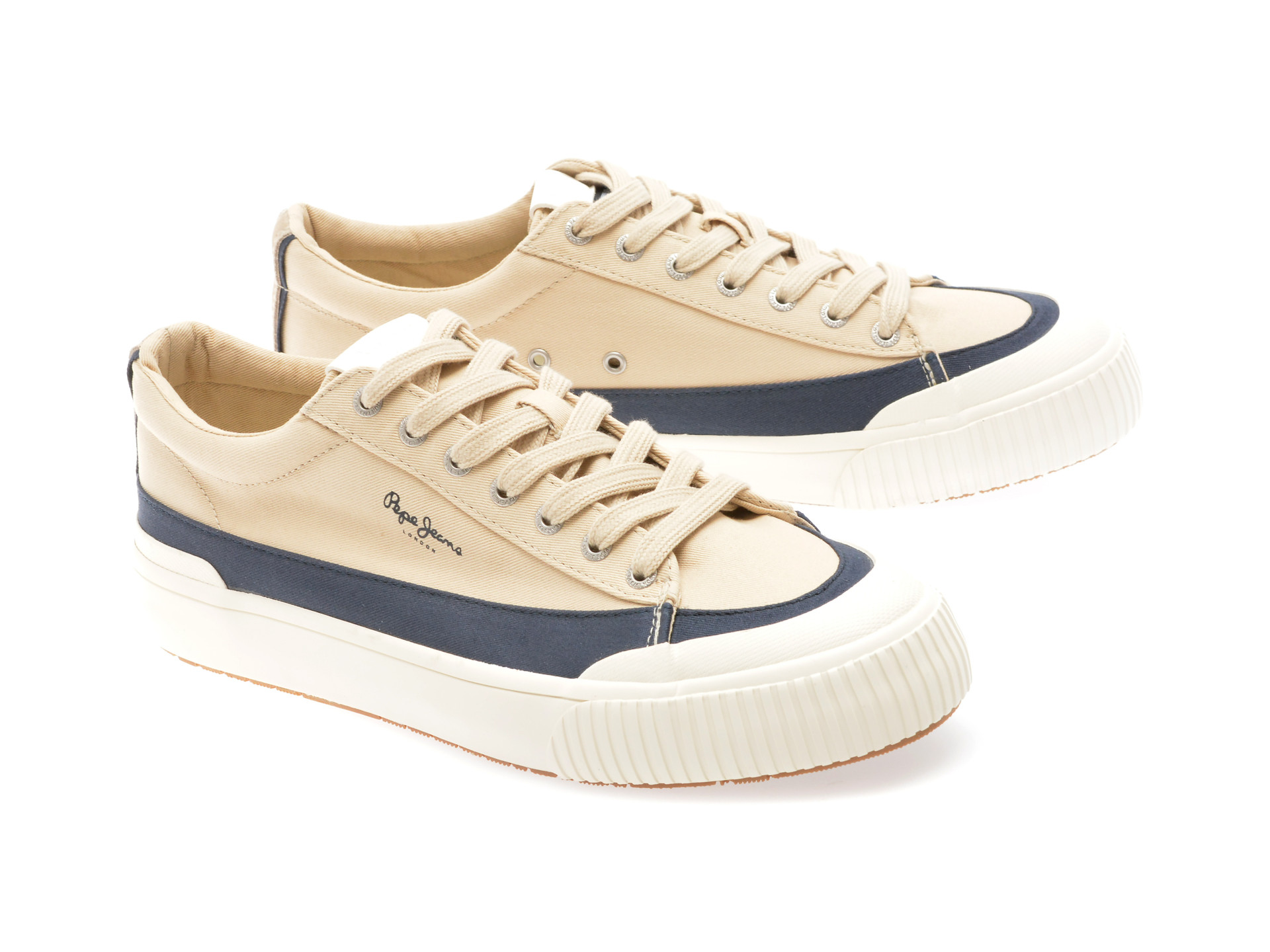 Pantofi sport PEPE JEANS bej, BEN WASH, din material textil