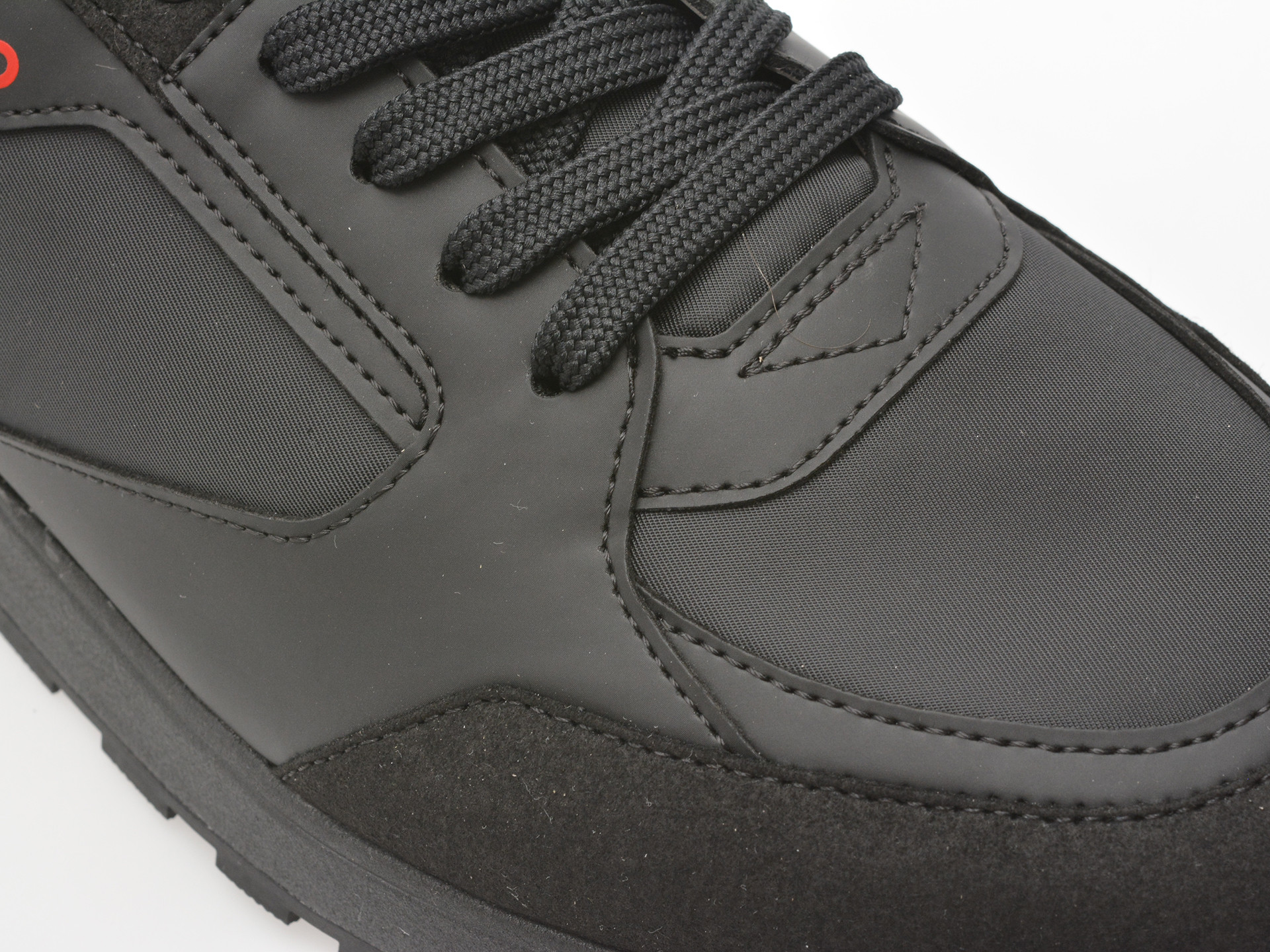 Pantofi sport HUGO negri, 6568, din material textil