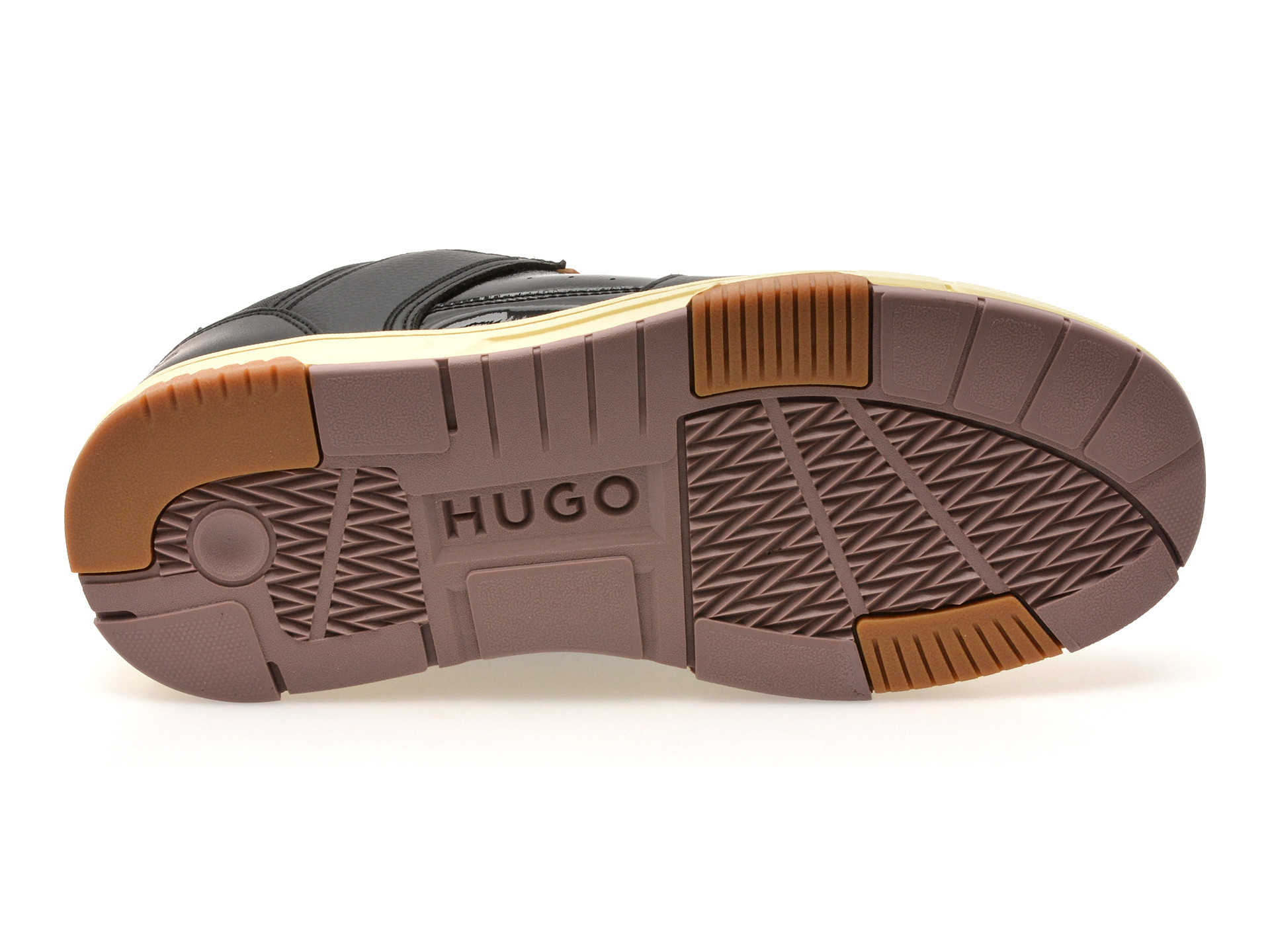 Pantofi sport HUGO negri, 8548, din piele ecologica