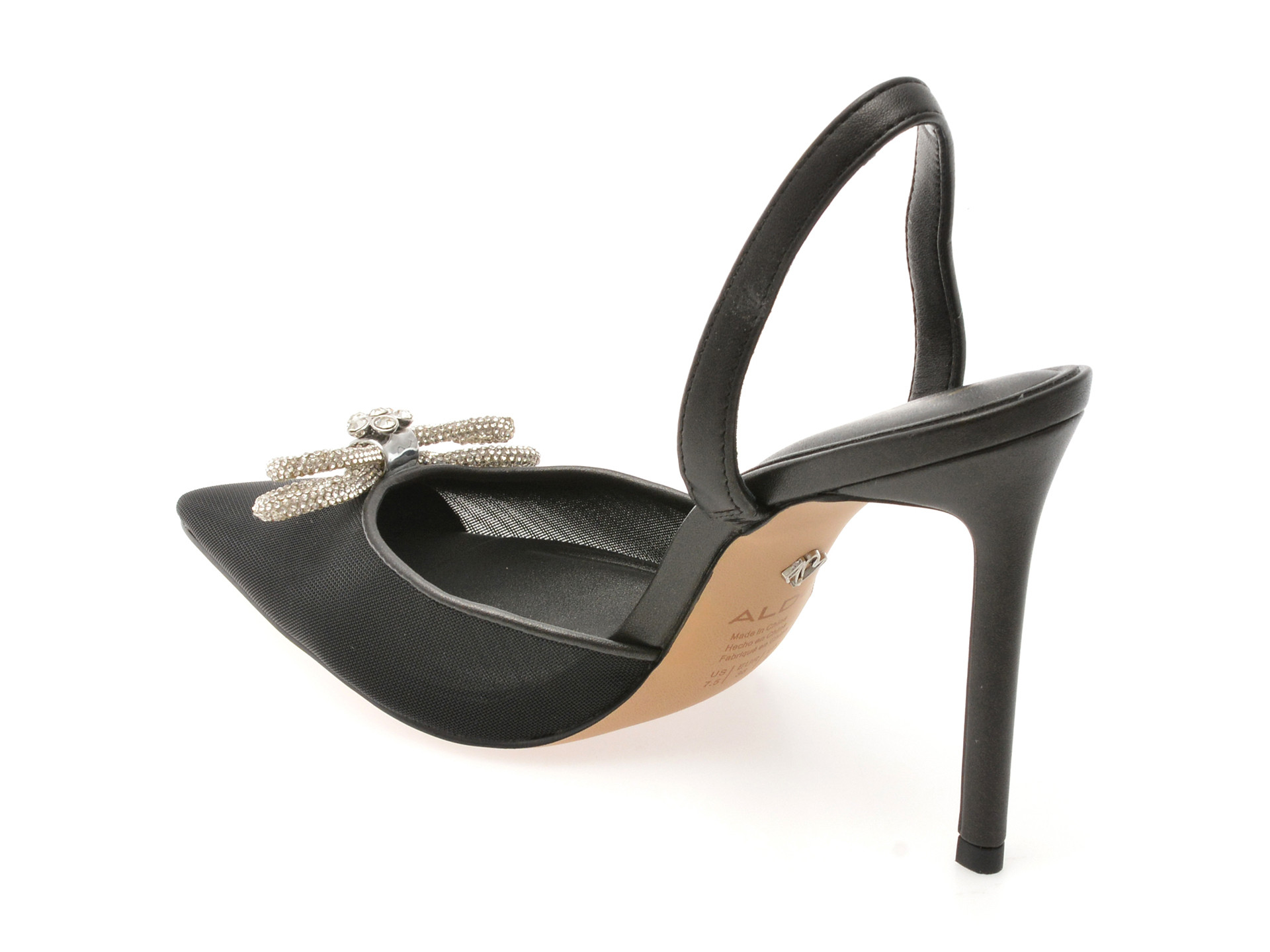 Pantofi eleganti ALDO negri, ADDIE 001, din material textil