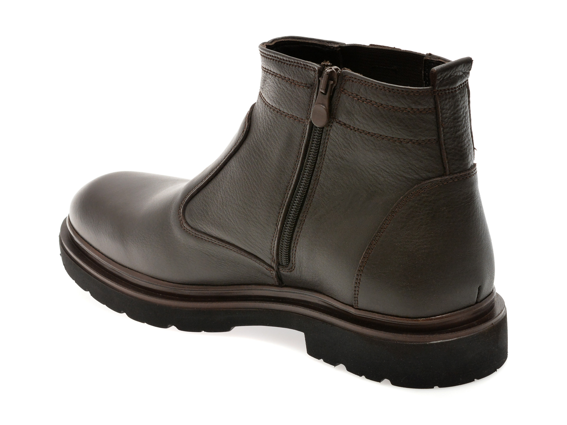 Ghete elegante OTTER maro, 252111, din piele naturala