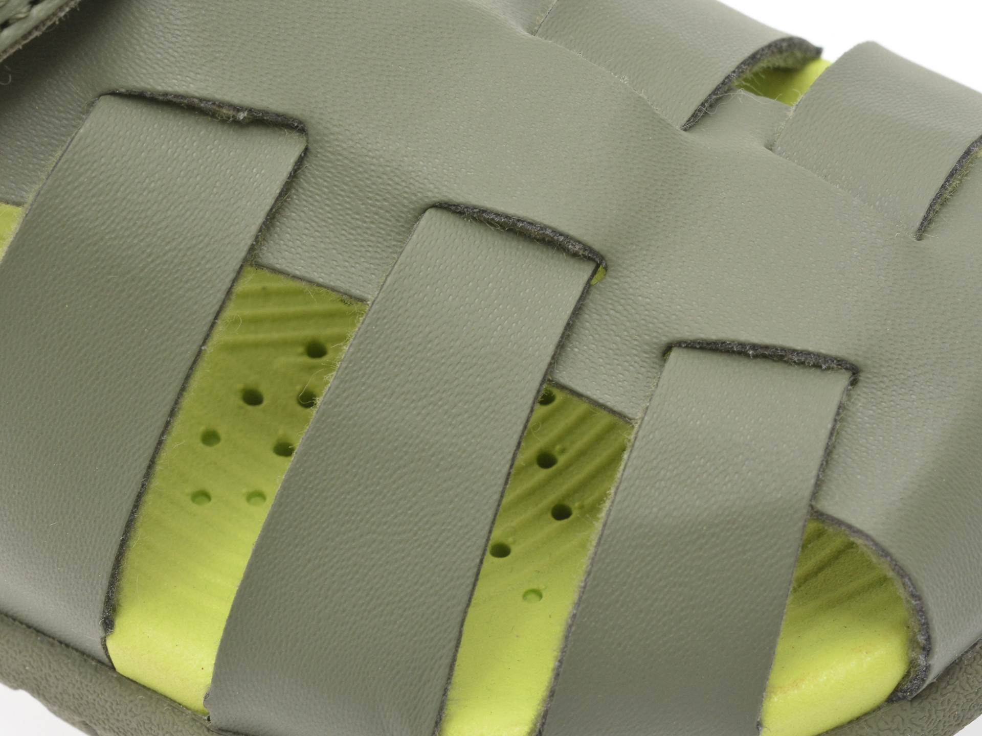 Sandale GEOX verzi, B556AA, din piele ecologica