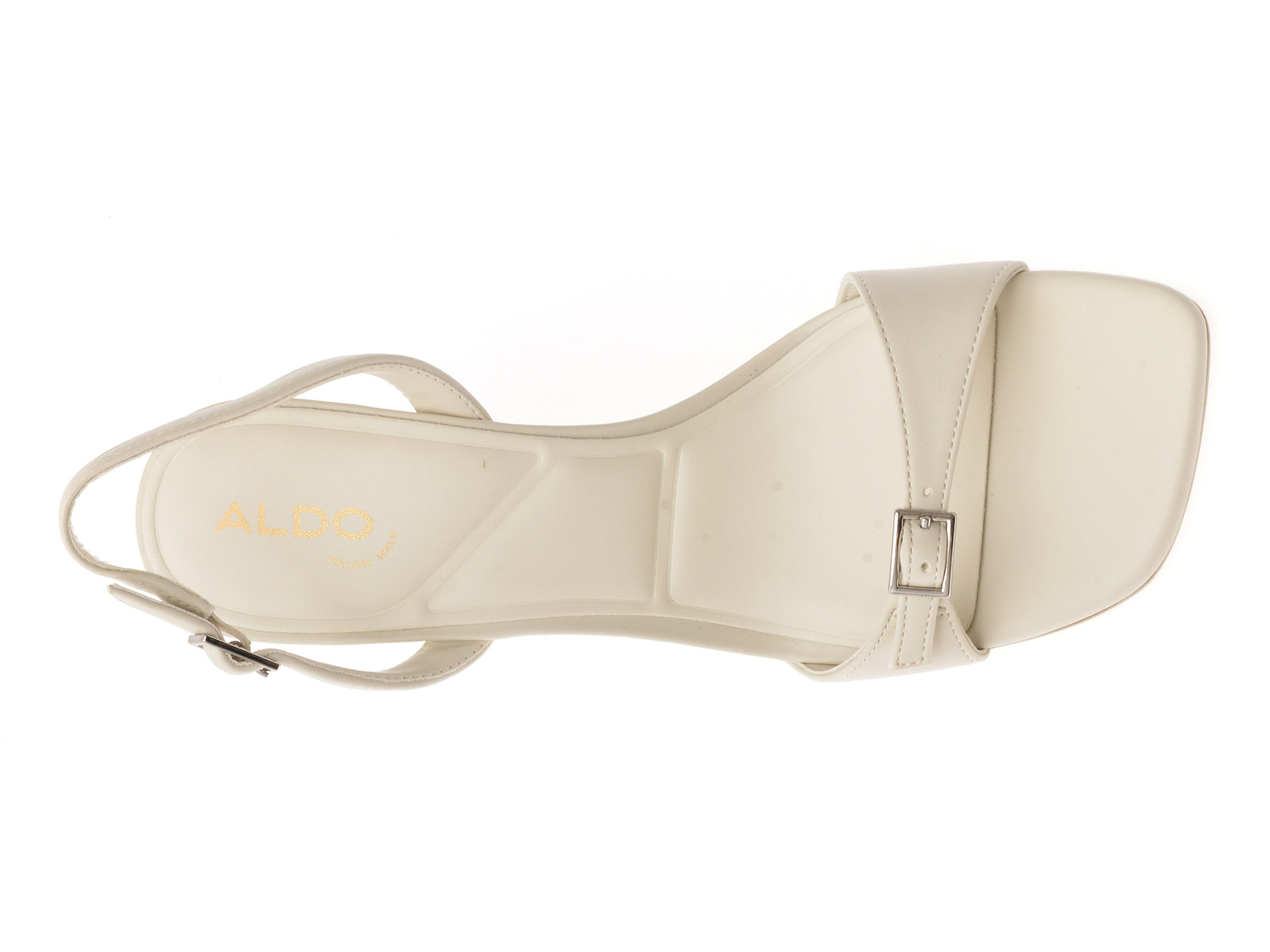 Sandale elegante ALDO albe, FARLIE 121, din piele ecologica