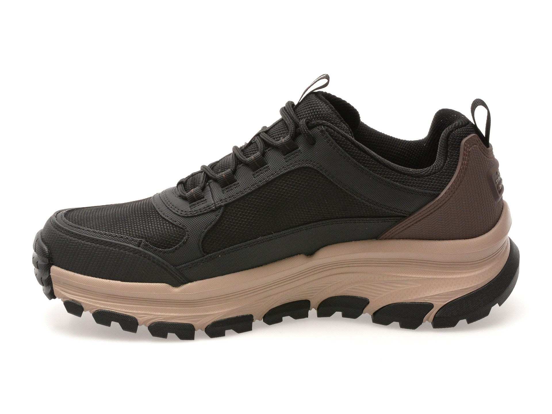 Pantofi sport SKECHERS negri, D LUX TREKKER, din material textil