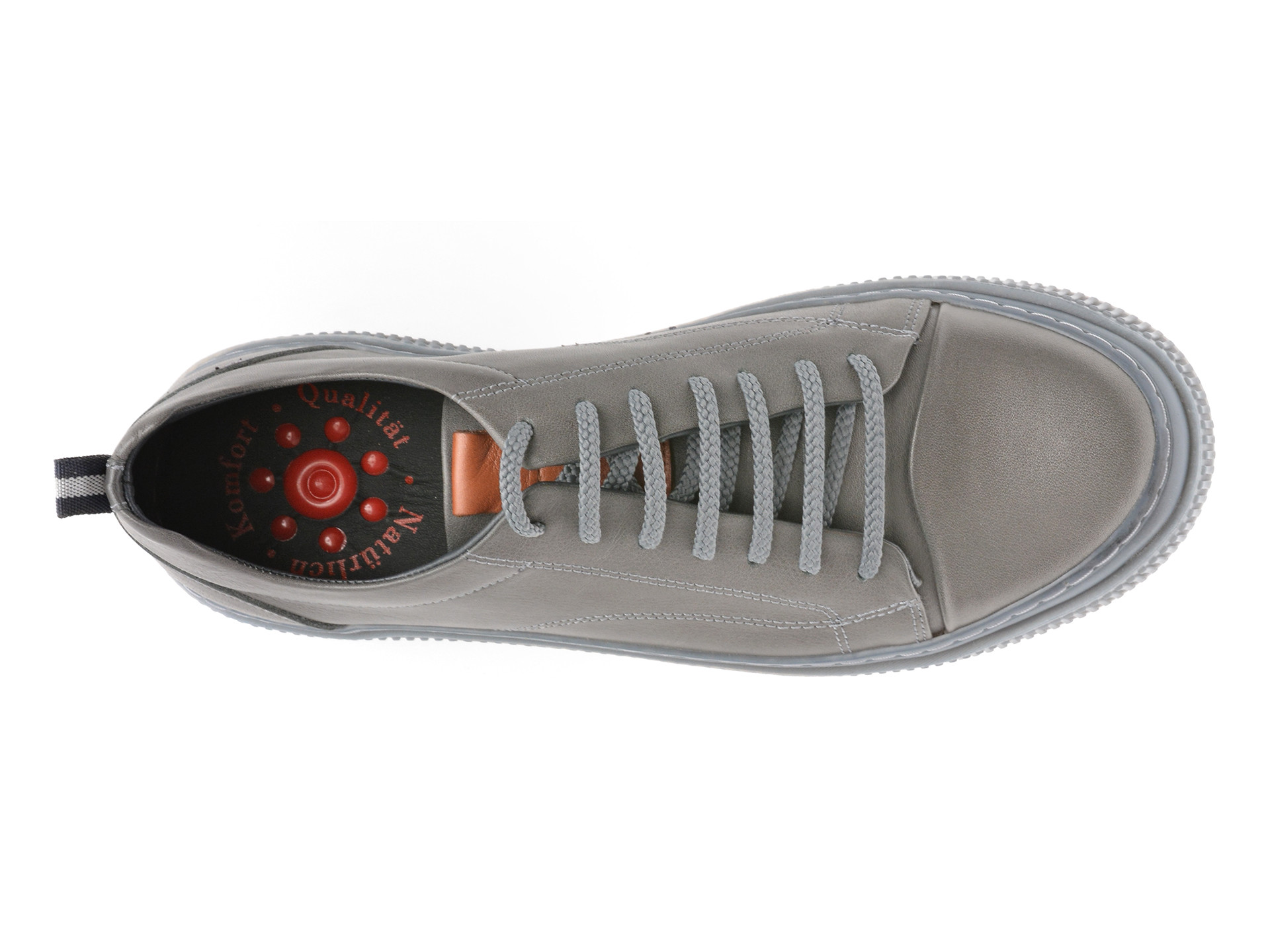 Pantofi sport OTTER gri, AST1, din piele naturala