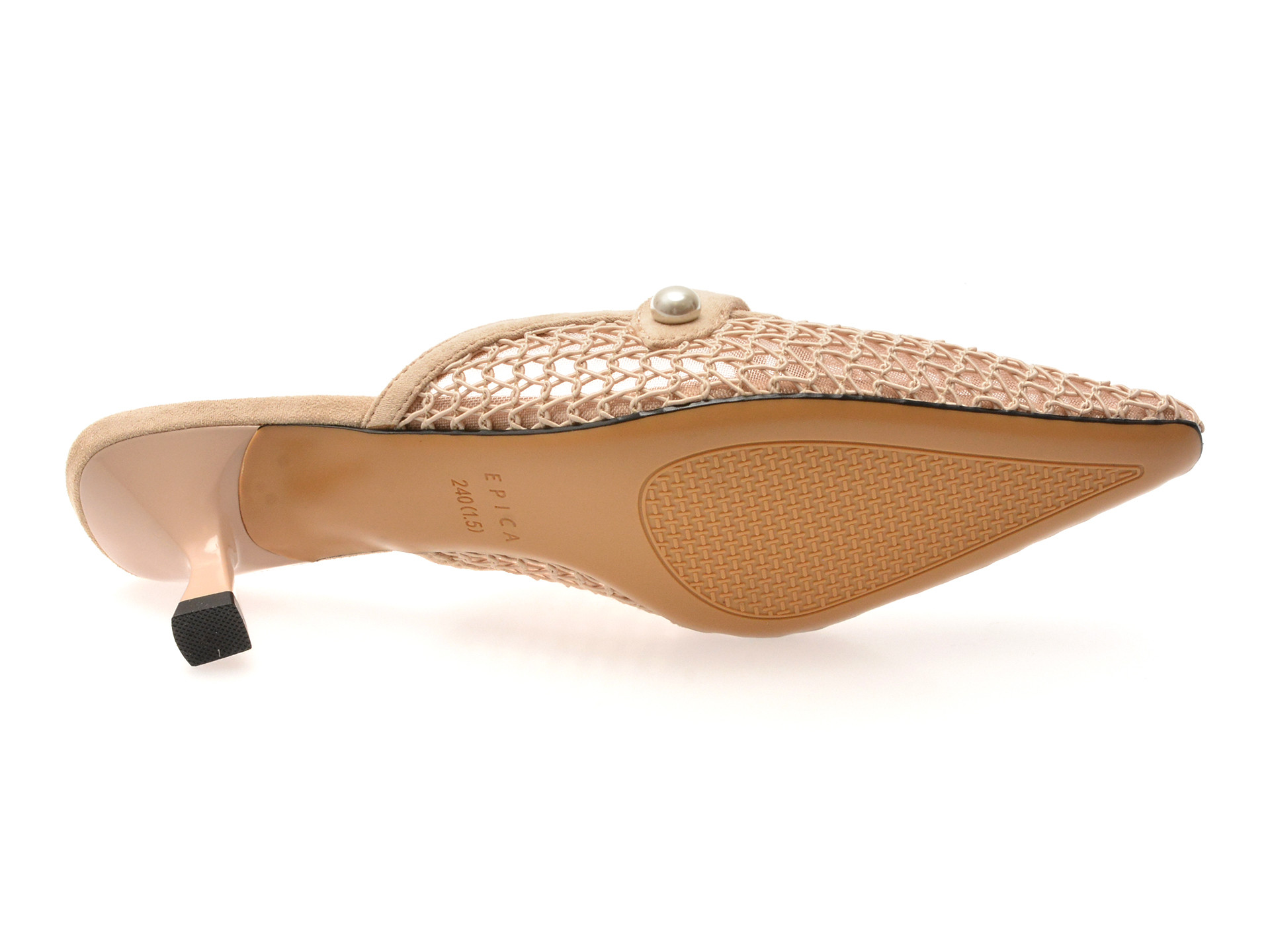 Pantofi eleganti EPICA maro, 26Q2118, din material textil