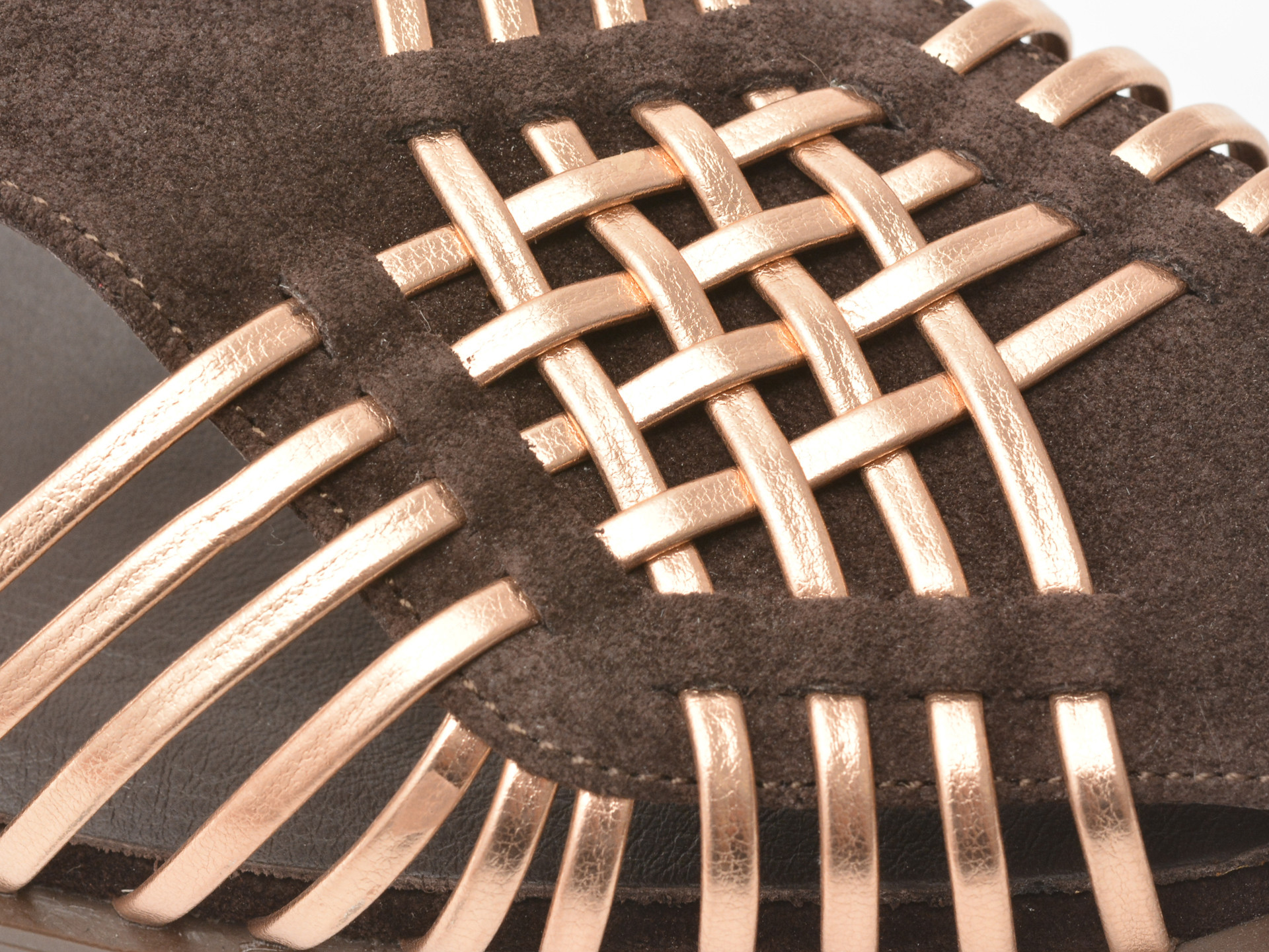 Sandale IMAGE maro, 902035, din piele intoarsa