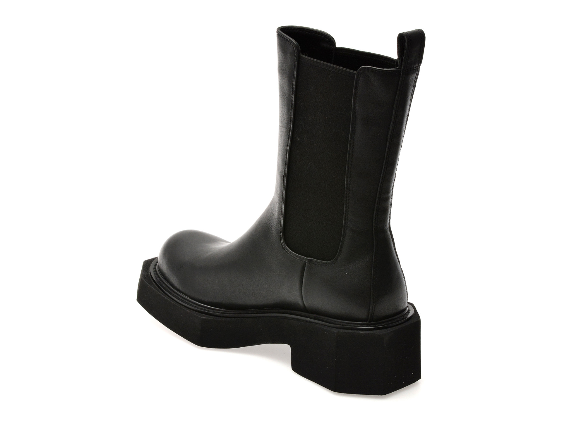 Ghete ALDO negre, B786, din piele naturala