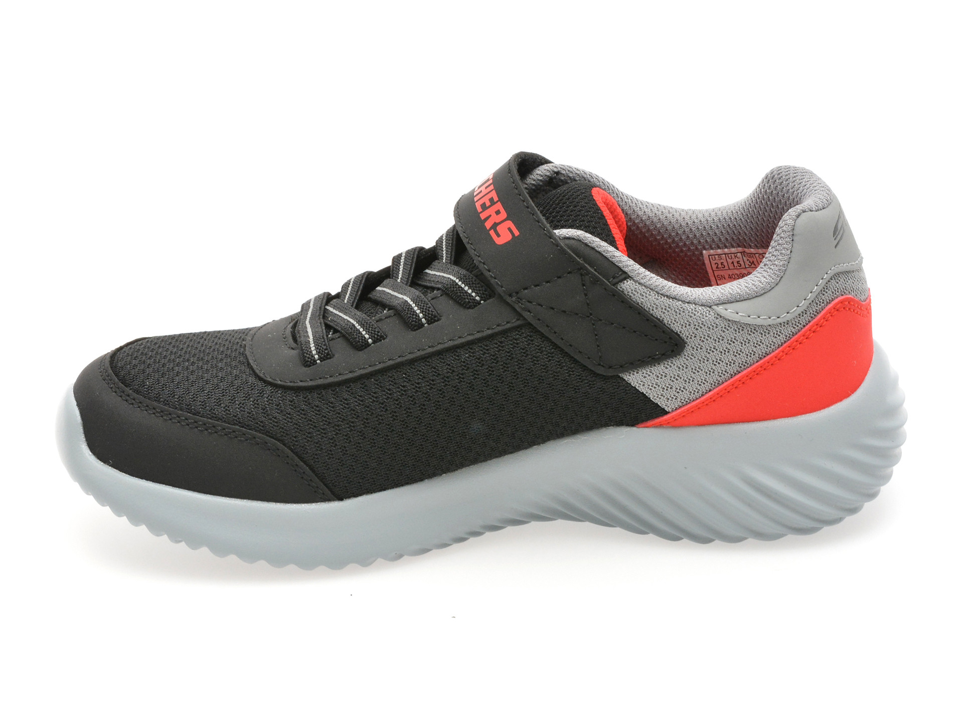 Pantofi sport SKECHERS negri, BOUNDER, din material textil