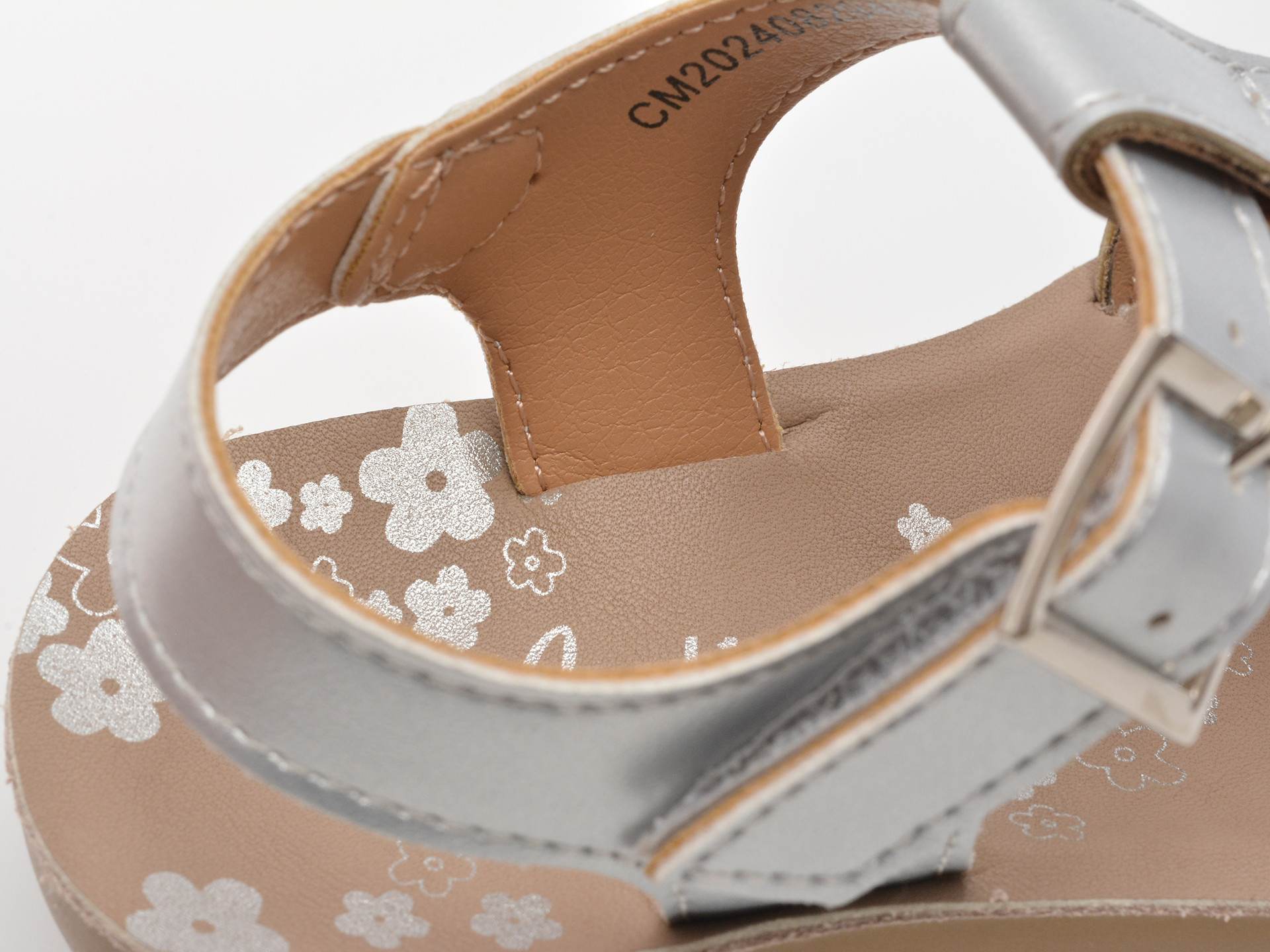 Sandale SELECTION KIDS argintii, 82949, din piele ecologica