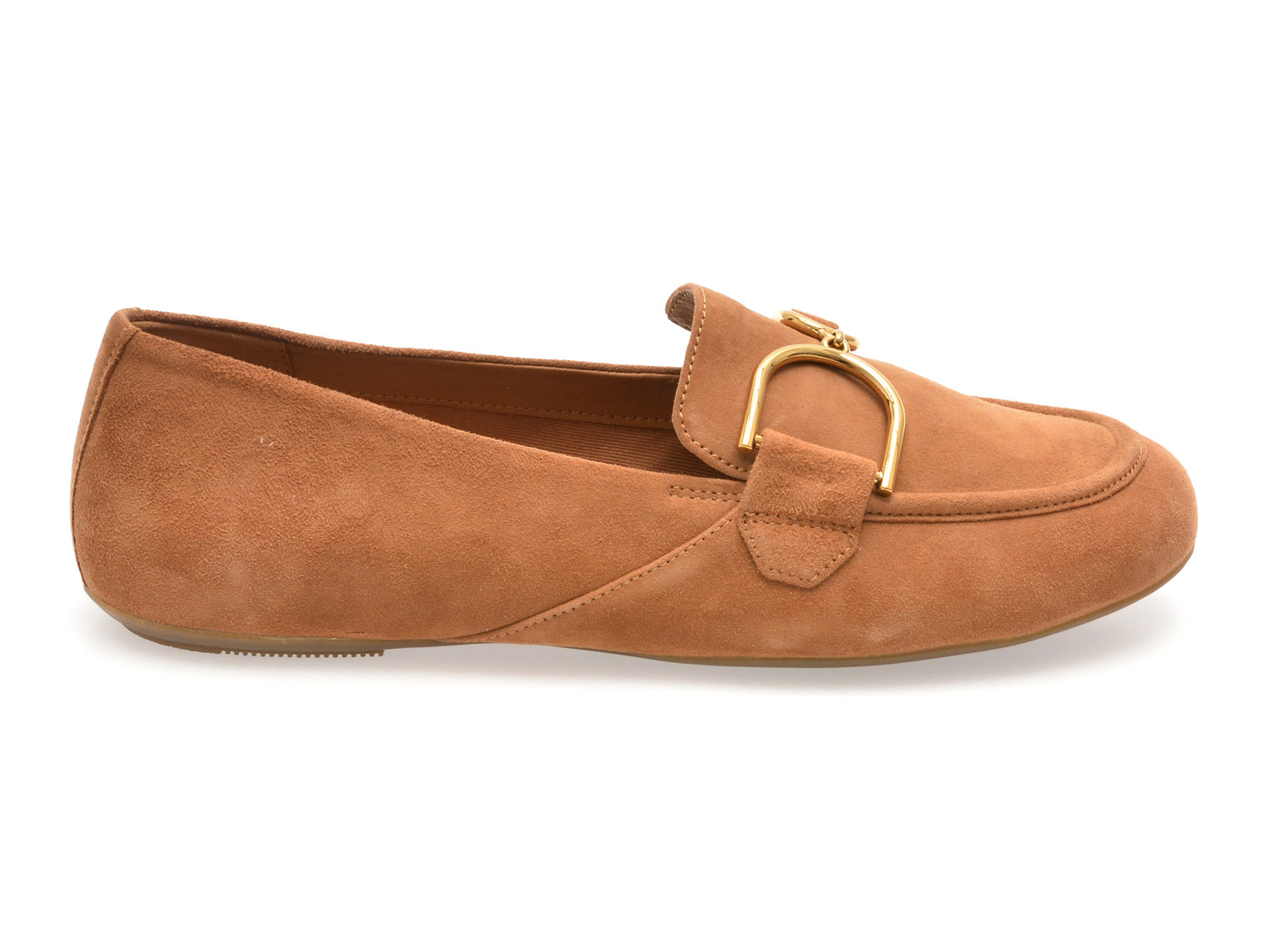 Mocasini GEOX maro, D45MUJ, din piele intoarsa