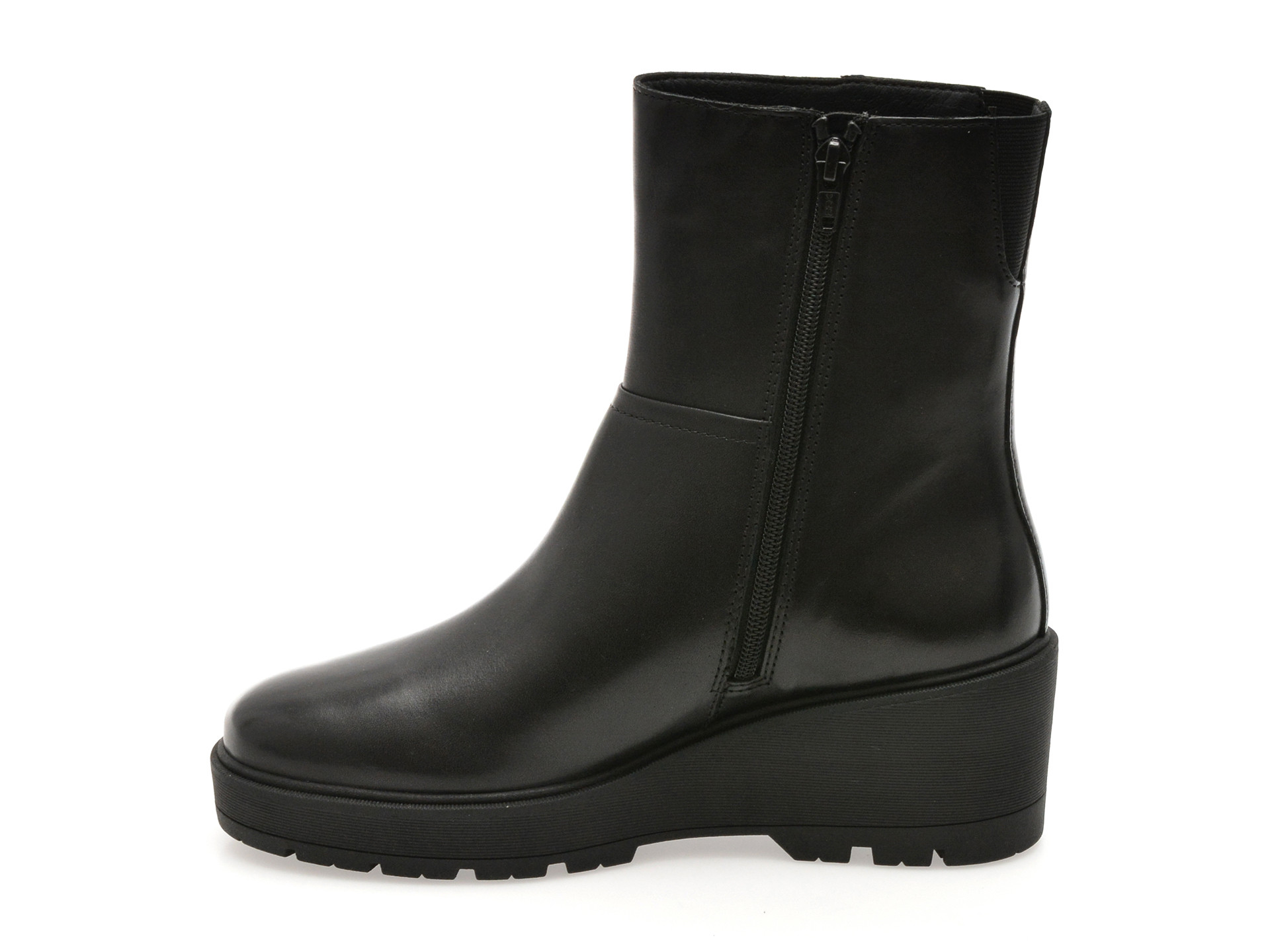 Ghete GEOX negre, D563VA, din piele naturala