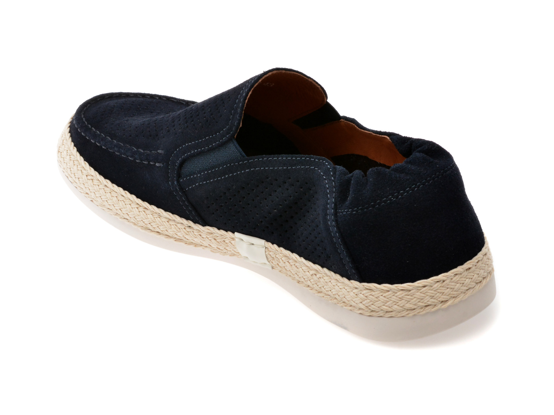 Mocasini EPICA bleumarin, 1000, din piele intoarsa