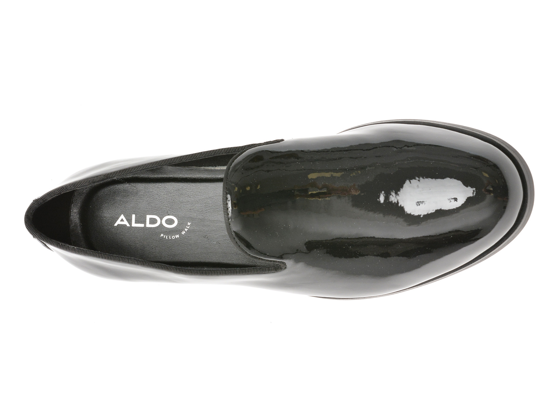 Pantofi ALDO negri, CASINO 001, din piele ecologica lacuita