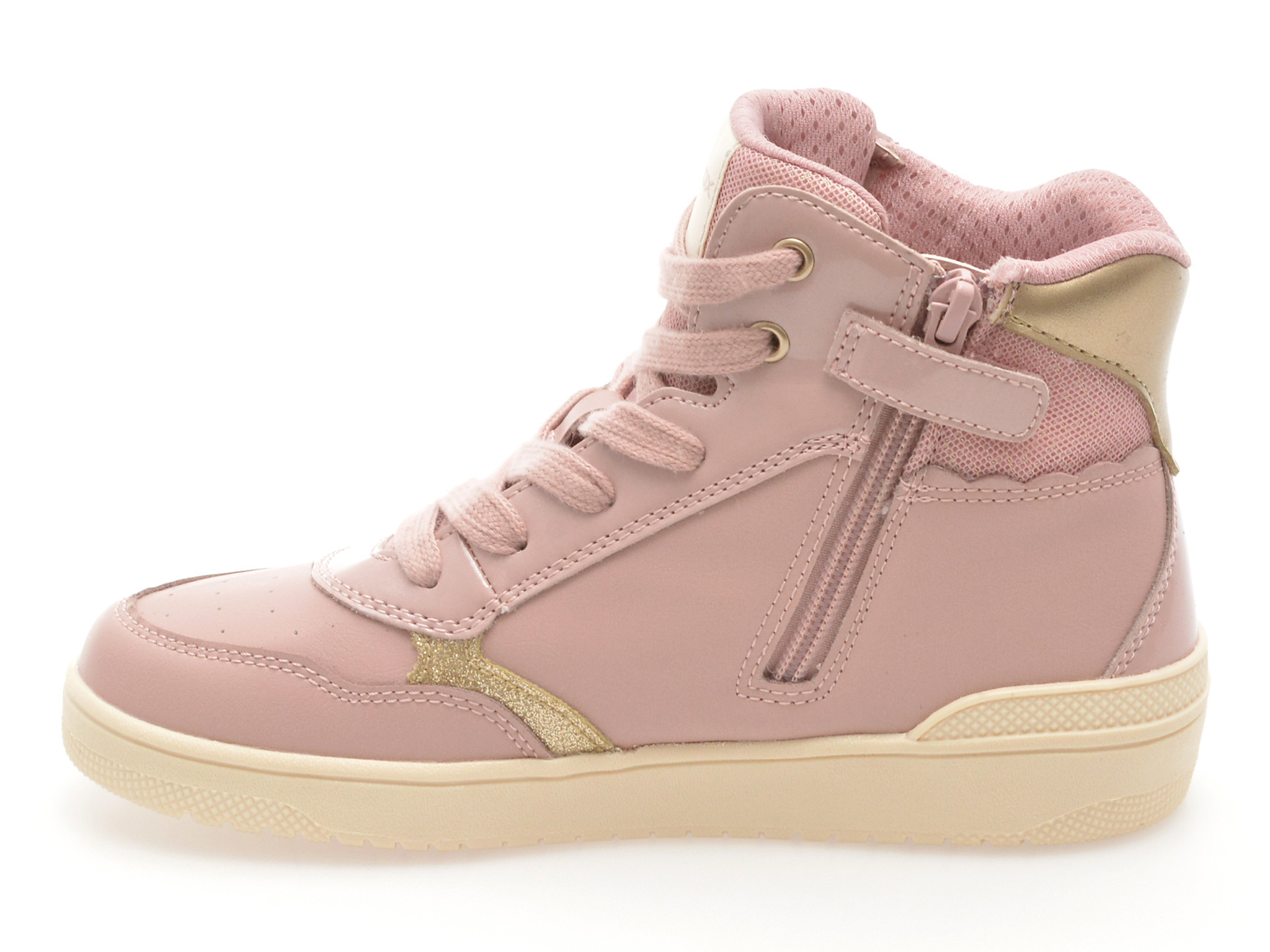 Ghete GEOX roz, J56HXE, din piele ecologica