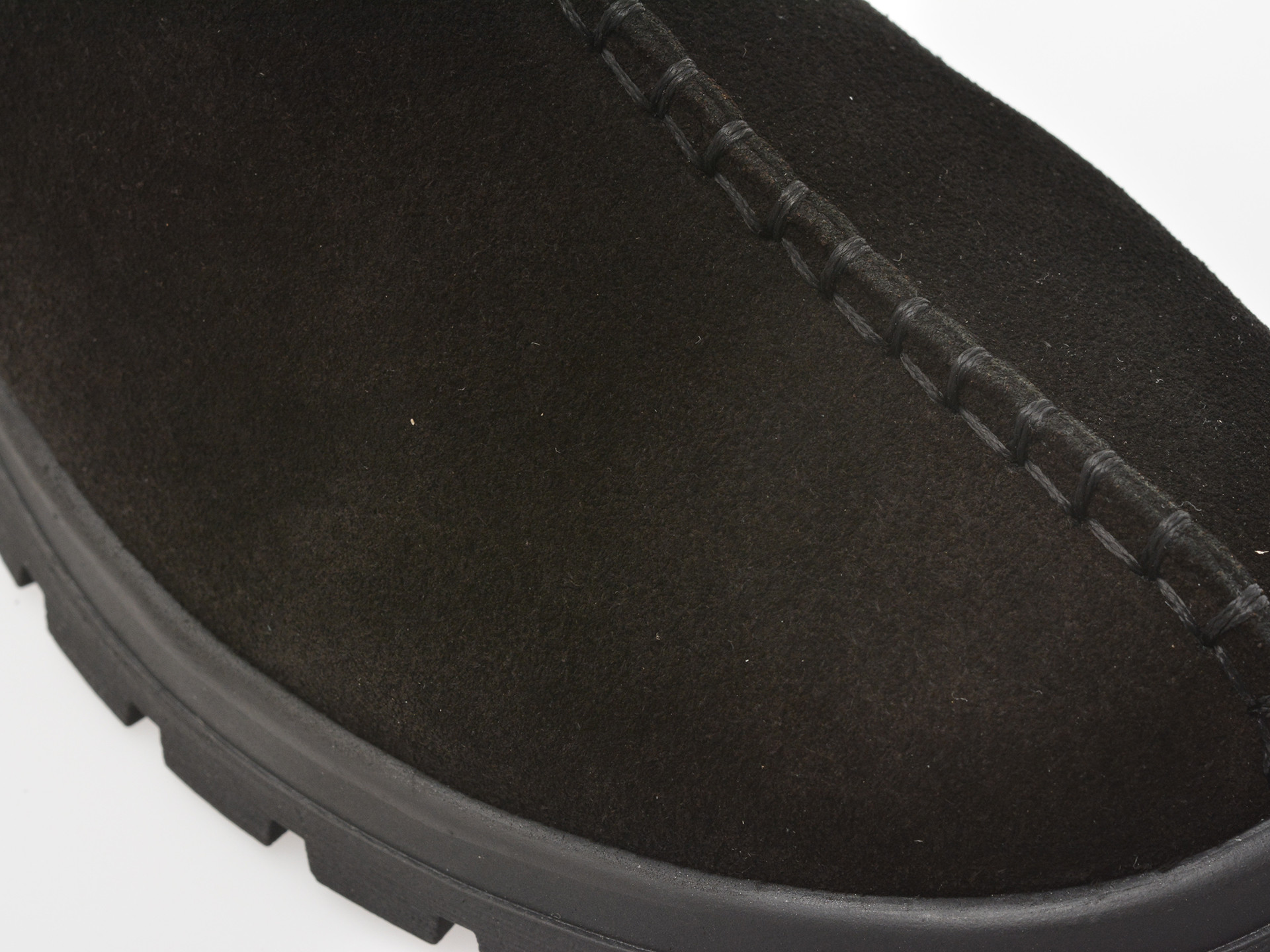 Ghete IMAGE negre, 208300, din piele intoarsa