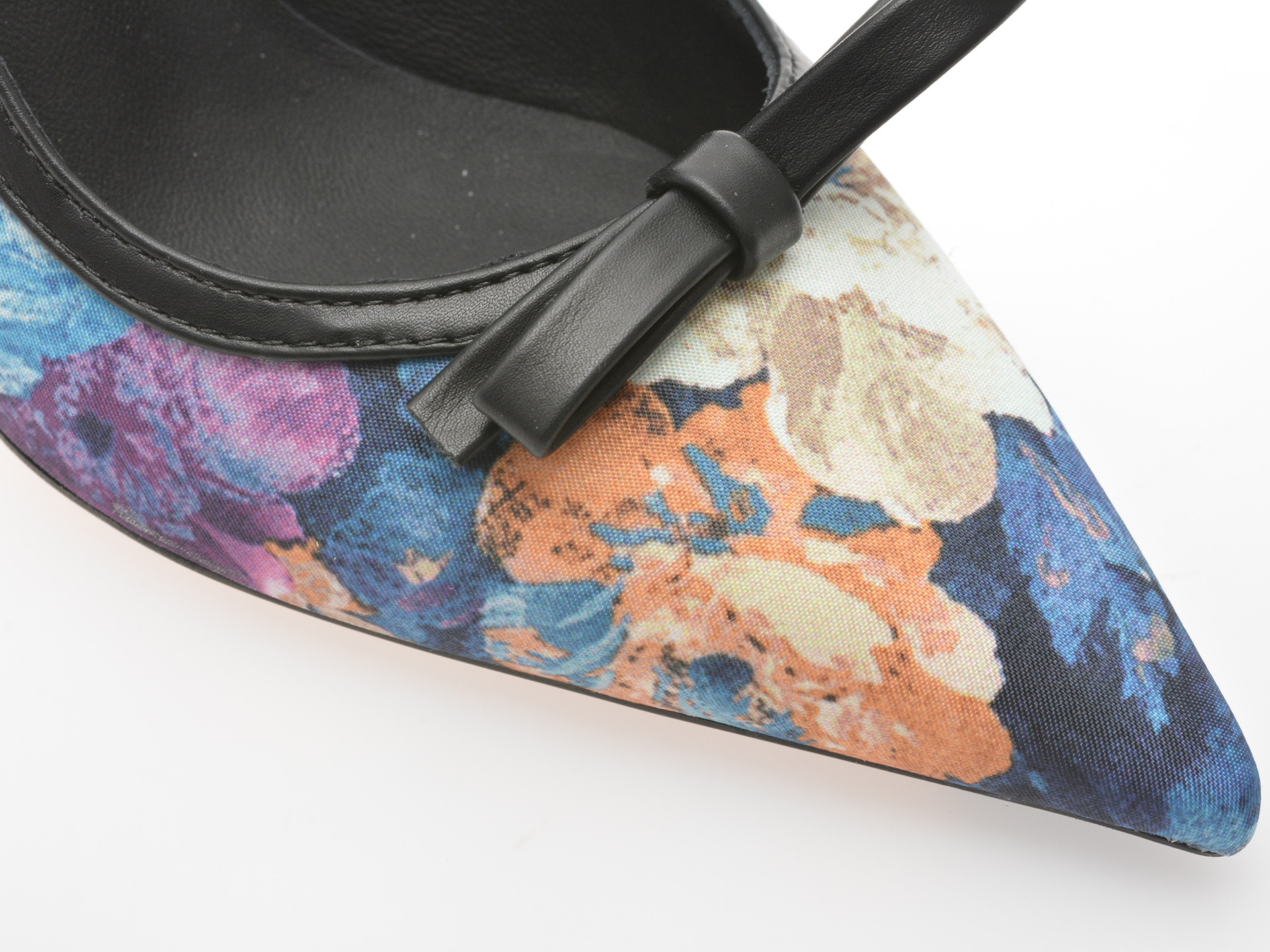 Pantofi eleganti EPICA negri, A2273, din material textil