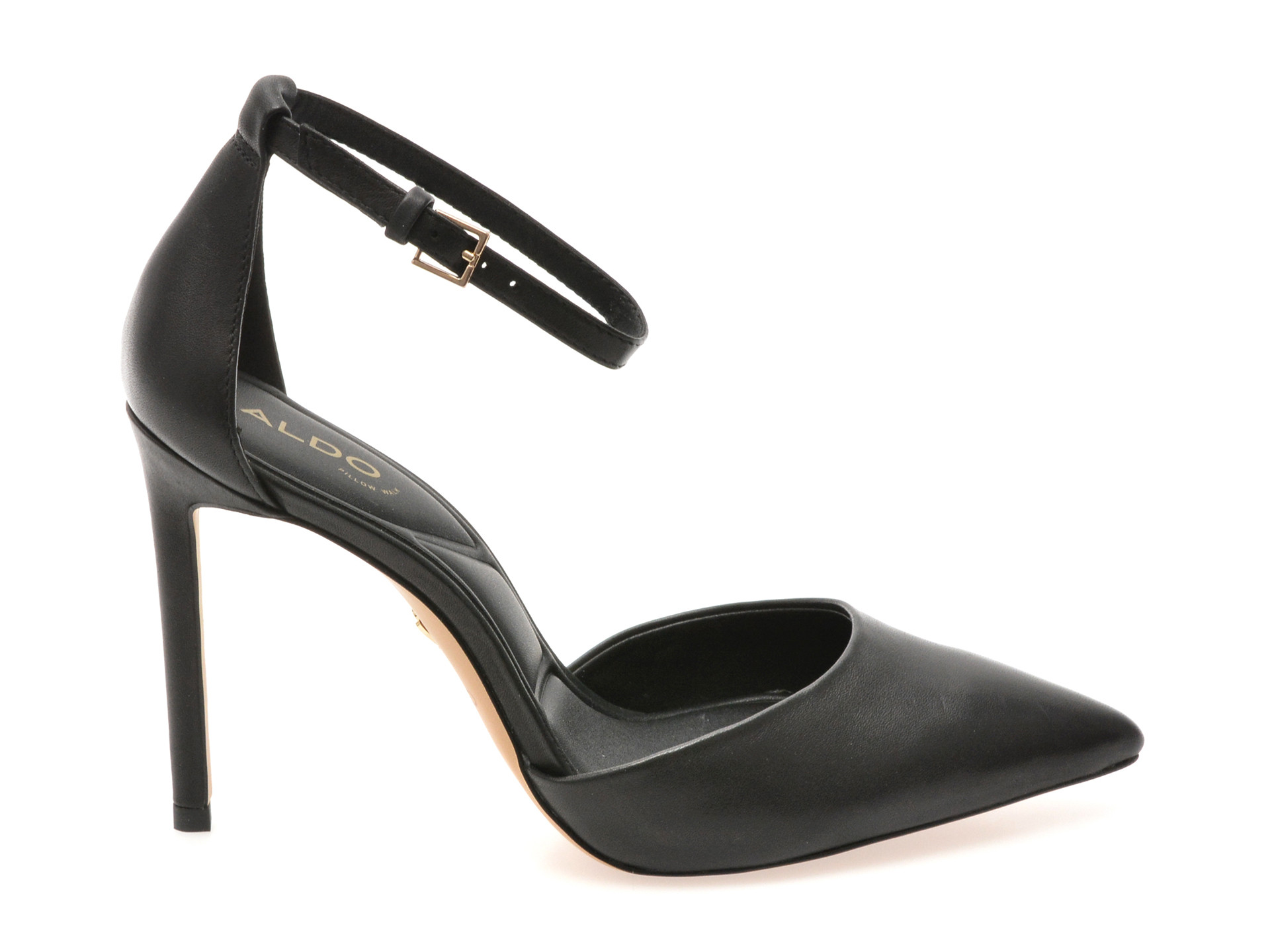 Pantofi eleganti ALDO negri, DERPERLA 007, din piele naturala