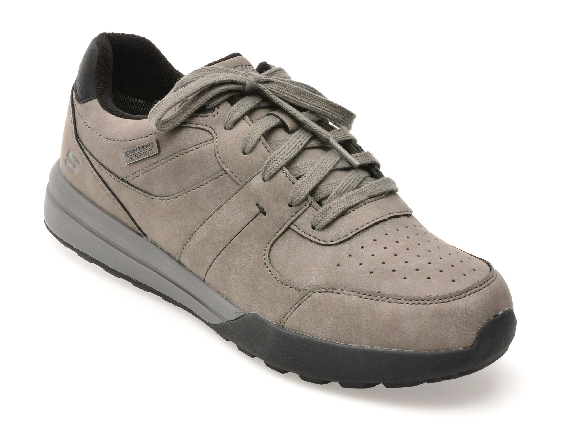 Pantofi sport SKECHERS gri, NETSON, din piele ecologica