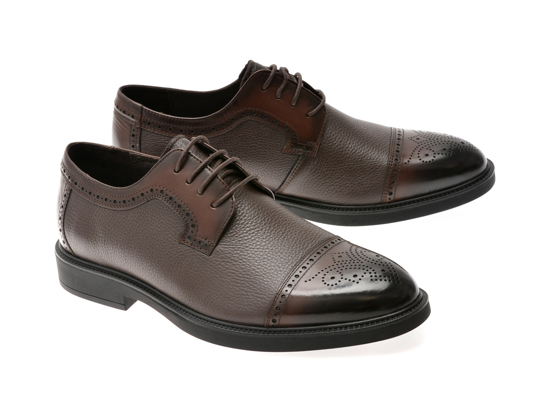 Pantofi eleganti OTTER maro, 30008, din piele naturala