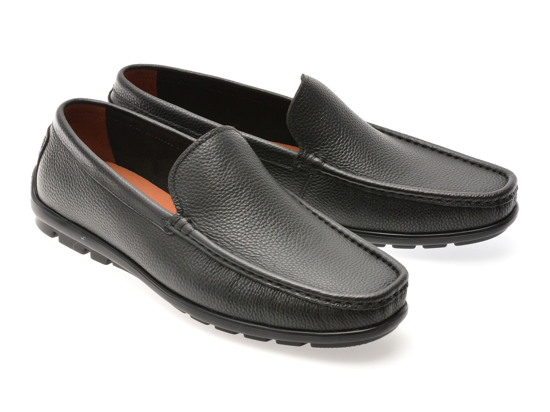 Mocasini EPICA negri, MU106, din piele naturala