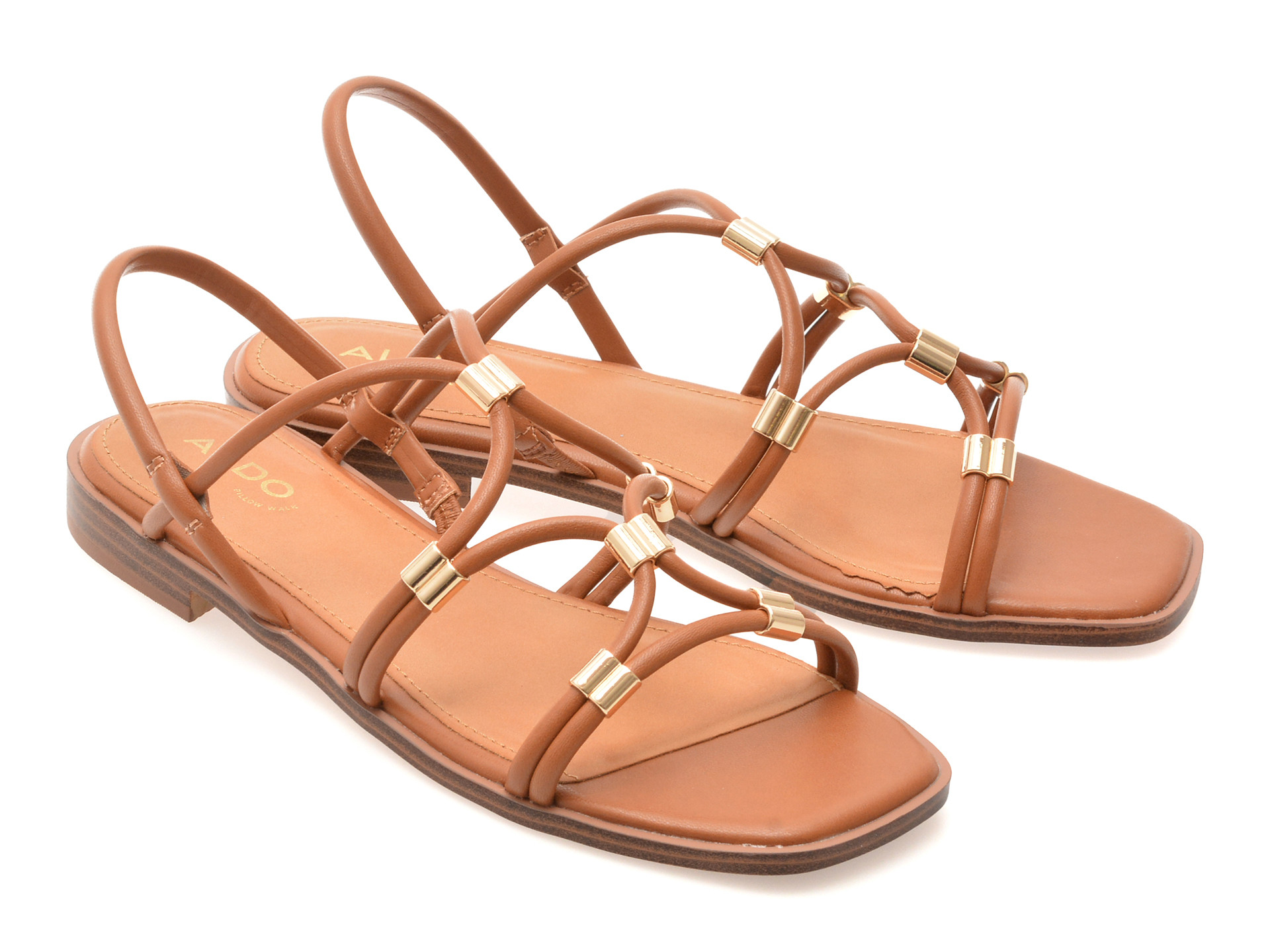 Sandale ALDO maro, BYCHAN 210, din piele ecologica