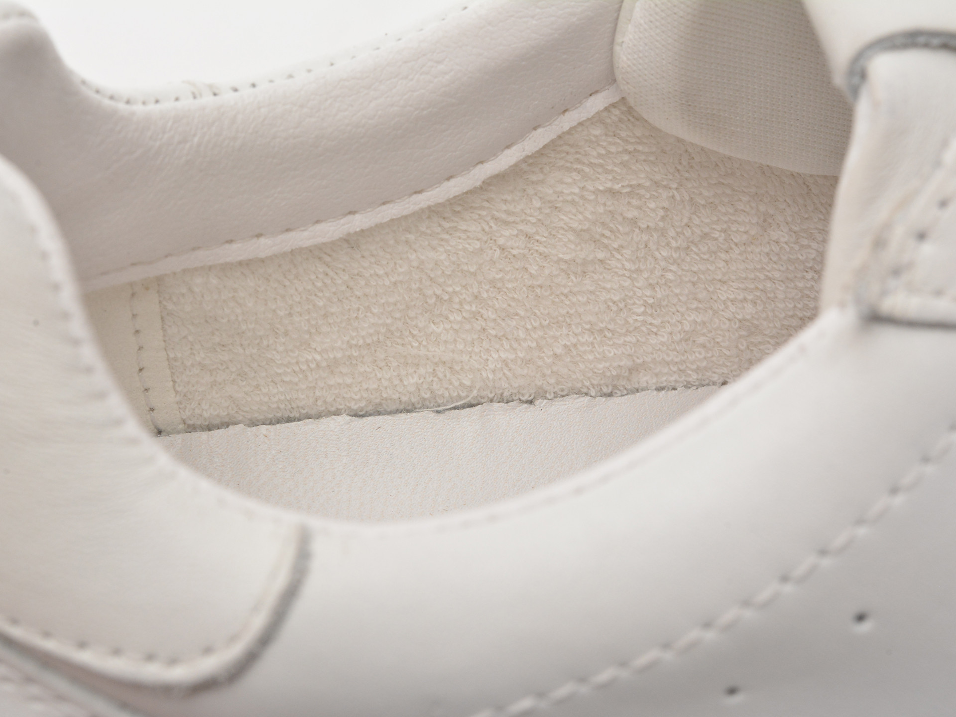 Pantofi sport 4US albi, ARON 100, din piele naturala